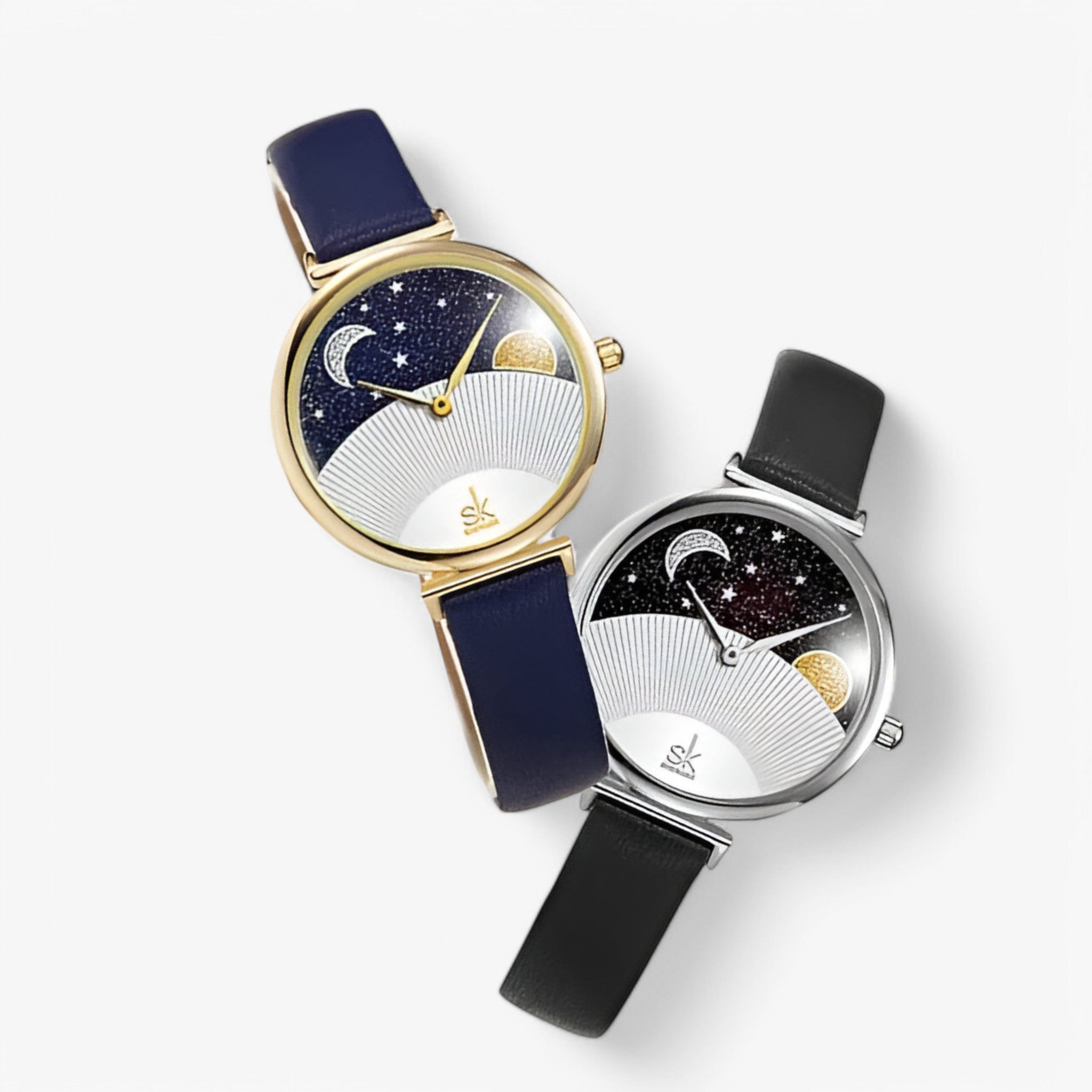 Orologio da donna con quadrante romantico luna e stelle - - donna female watch luna orologio orologio donna quadrante romantico stelle watch for women watches - Concept Palermo