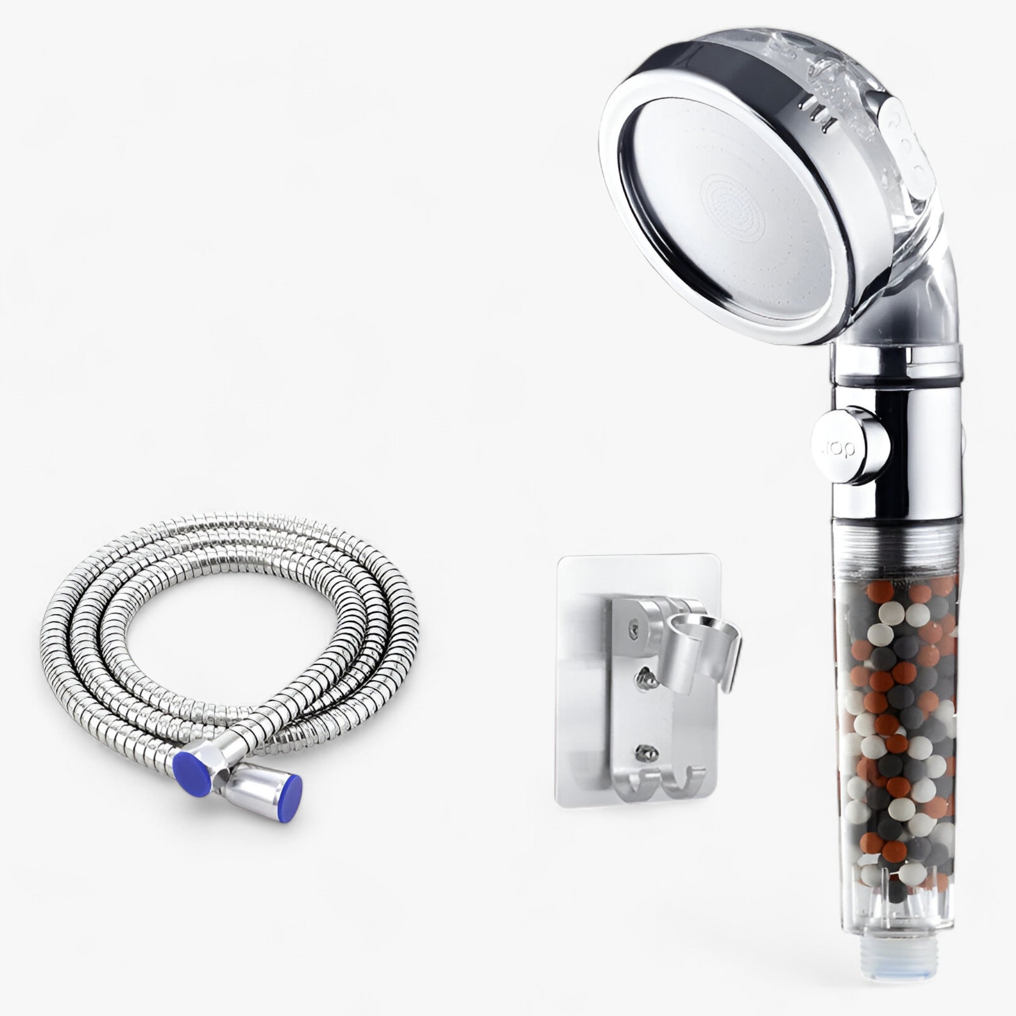 Soffione ad alta pressione - 3 impostazioni e filtro alla turmalina Pelle - Set doccia - alla alta filtro home & garden huis & tuin impostazioni pelle pressione soffione - Concept Palermo
