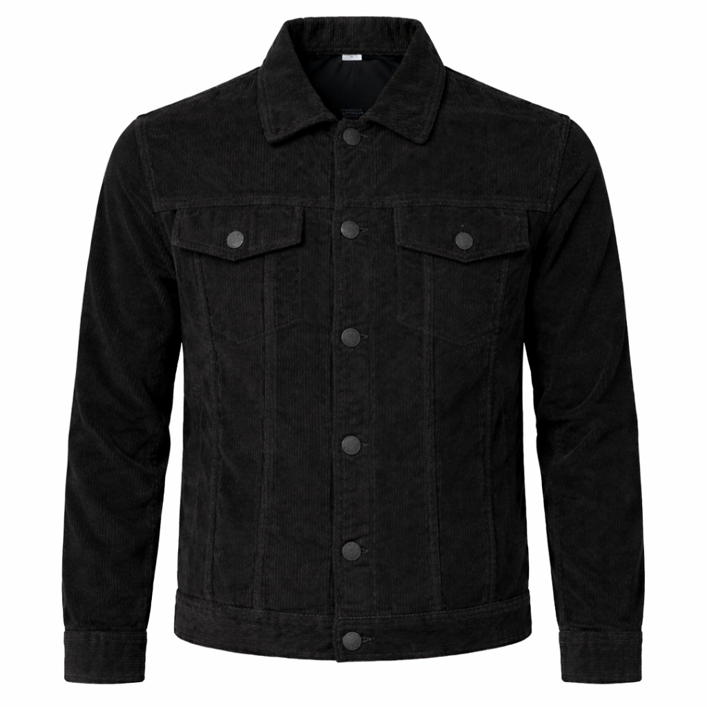 Giacca Uomo Vintage in Velluto - Nero - abbigliamento uomo giacca giacca a coste giacca autunno giacca casual giacca formale giacca inverno giacca uomo giubbotti da uomo moda maschile stile senza tempo uomo velluto velluto vintage vintage - Concept Palermo