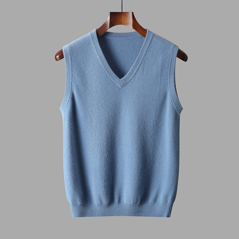 Gilet Uomo Scollo a V - Maglia Morbida, Stile Versatile