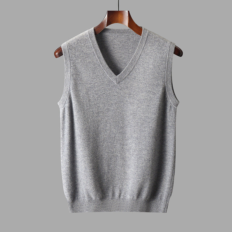 Gilet Uomo Scollo a V - Maglia Morbida, Stile Versatile