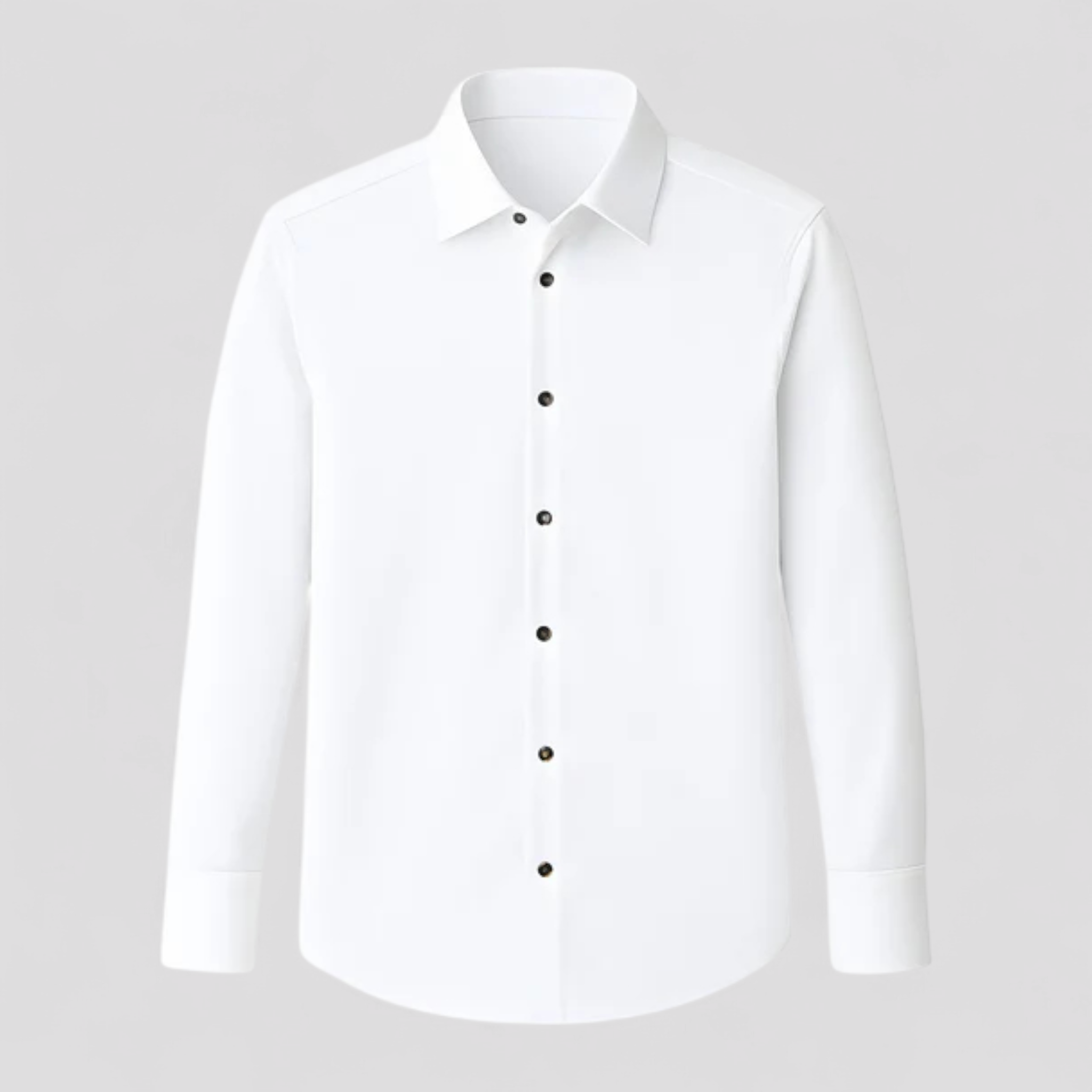 Camicia da ufficio flessibile: linee pulite con flessibilità integrata Uomo - Bianco - 10/6/2024 camicia camicia ufficio clothing flessibile flessibilità integrata linee men's top clothes pulite tshirts - Concept Palermo