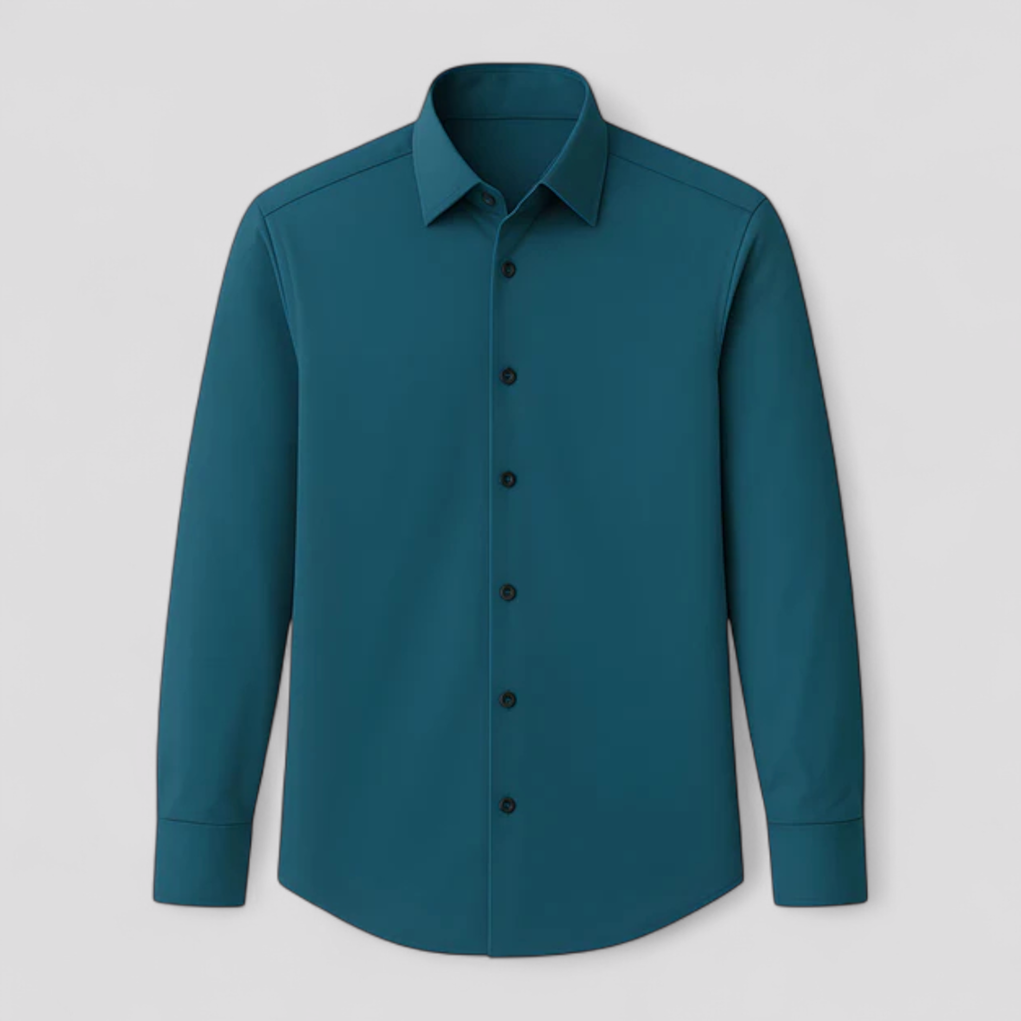 Camicia da ufficio flessibile: linee pulite con flessibilità integrata Uomo - Verde scuro - 10/6/2024 camicia camicia ufficio clothing flessibile flessibilità integrata linee men's top clothes pulite tshirts - Concept Palermo