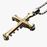 Ketting met glinsterend kristallen kruis - stijl en betekenis van wol