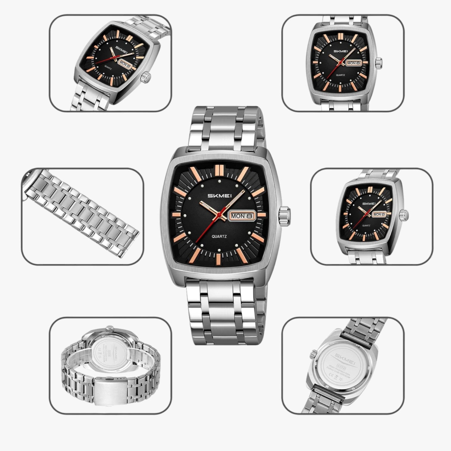 Orologio da uomo impermeabile con data e quadrante luminoso Rosso - - data impermeabile luminoso orologio orologio uomo quadrante uomo watch watch for men watches WATCHES FOR MEN wistwatches - Concept Palermo