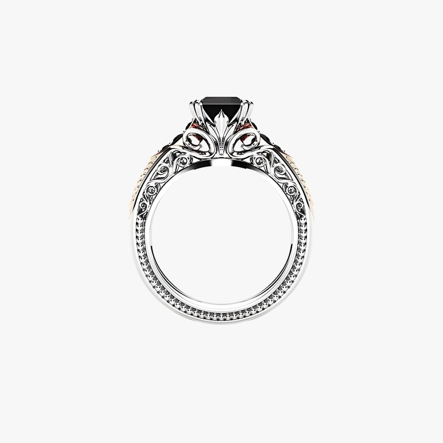 Anello in argento 925 con diamante naturale da 1 carato - - anello anello diamante carato diamante jewelry naturale Rings womens ring - Concept Palermo