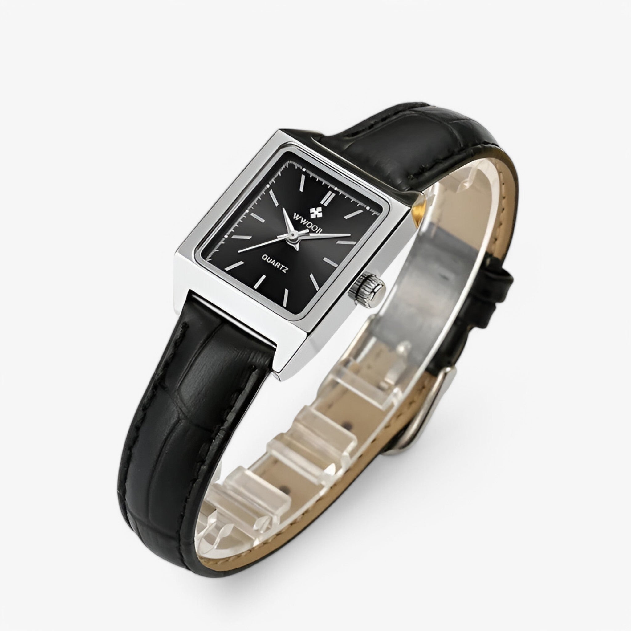 Orologio Rettangolare Lusso Donna con Diamanti, Elegante e Brillante - - diamanti orologio orologio rettangolare rettangolare watch for women watches - Concept Palermo