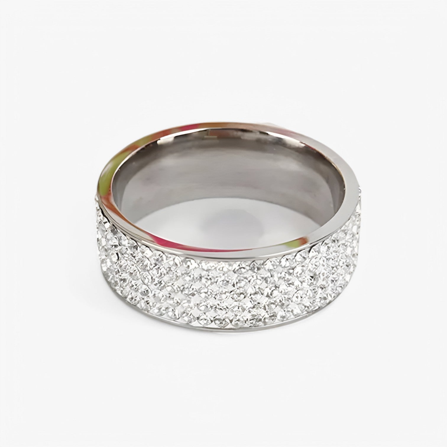 Anello di lusso in acciaio inox con pietra di cristallo – fede nuziale Uomo - - Accessories Jewelry acciaio anello anello acciaio cristallo fede inox jewelry nuziale Rings womens ring - Concept Palermo