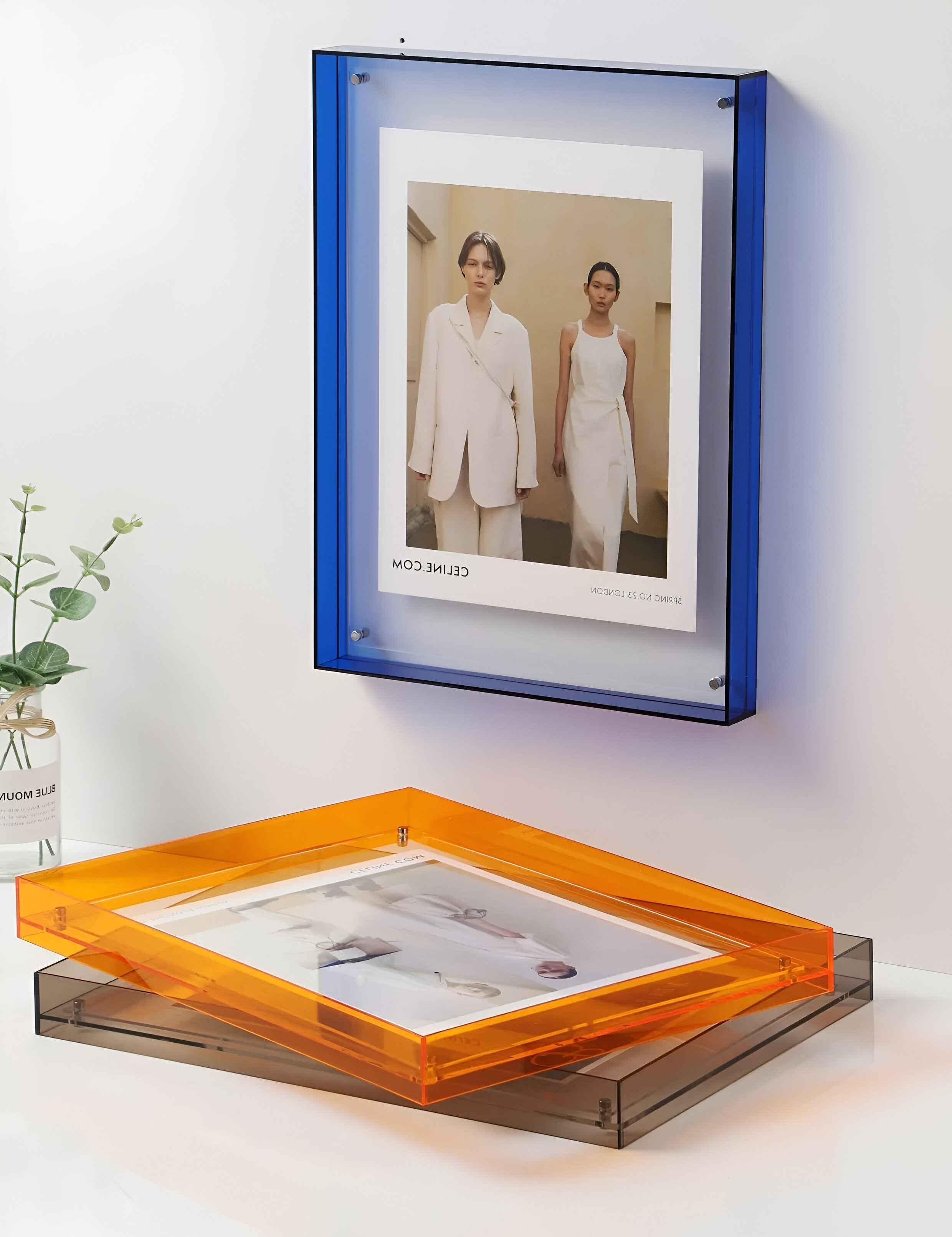 Pinza foto in acrilico trasparente – Design moderno e minimalista