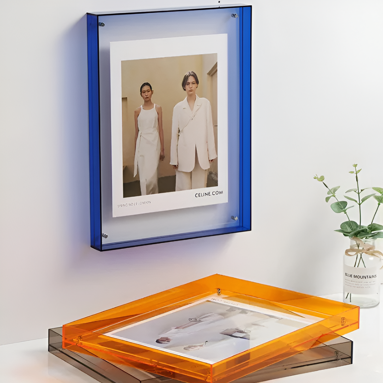 Pinza foto in acrilico trasparente – Design moderno e minimalista