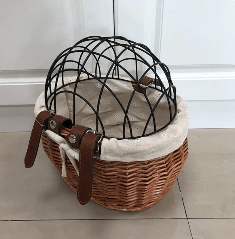 Cestino bici anteriore per cani piccoli, in vimini, con griglia di sicurezza - - anteriore basket for dogs bicicletta bike basket cani cestino cestino bicicletta parte pets & supplies sulla - Concept Palermo