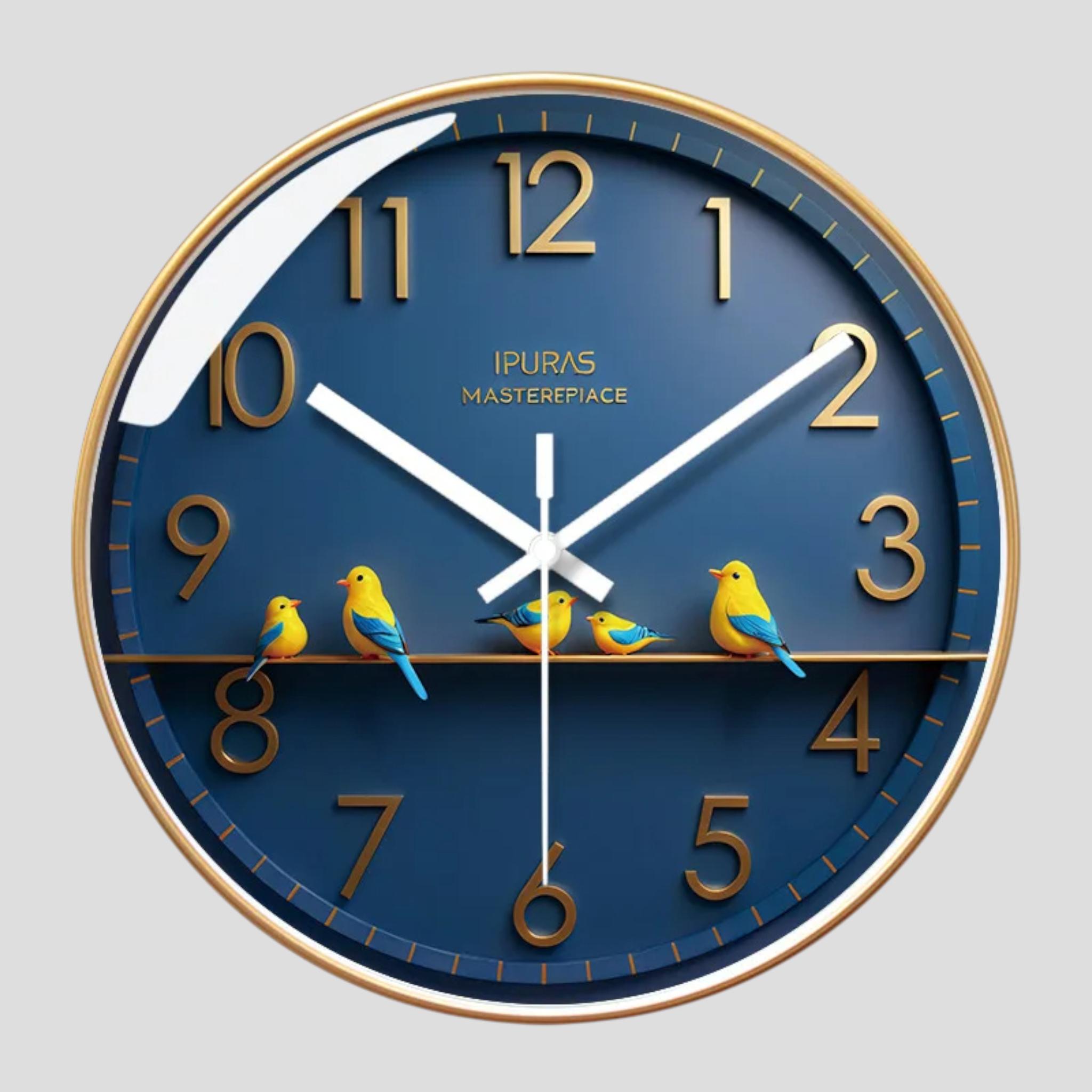 Orologio da Parete Silenzioso in Vetro Design Moderno per Soggiorno/Cucina