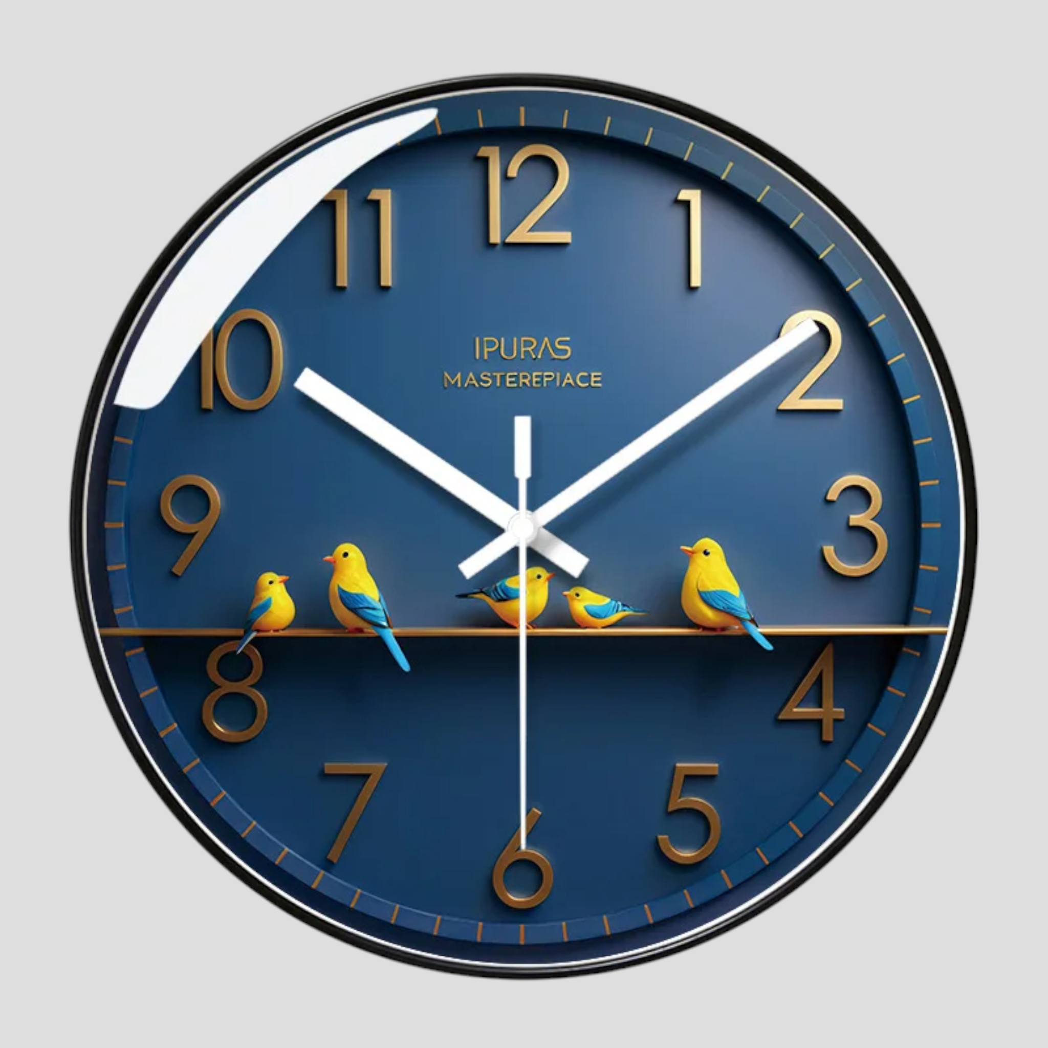 Orologio da Parete Silenzioso in Vetro Design Moderno per Soggiorno/Cucina