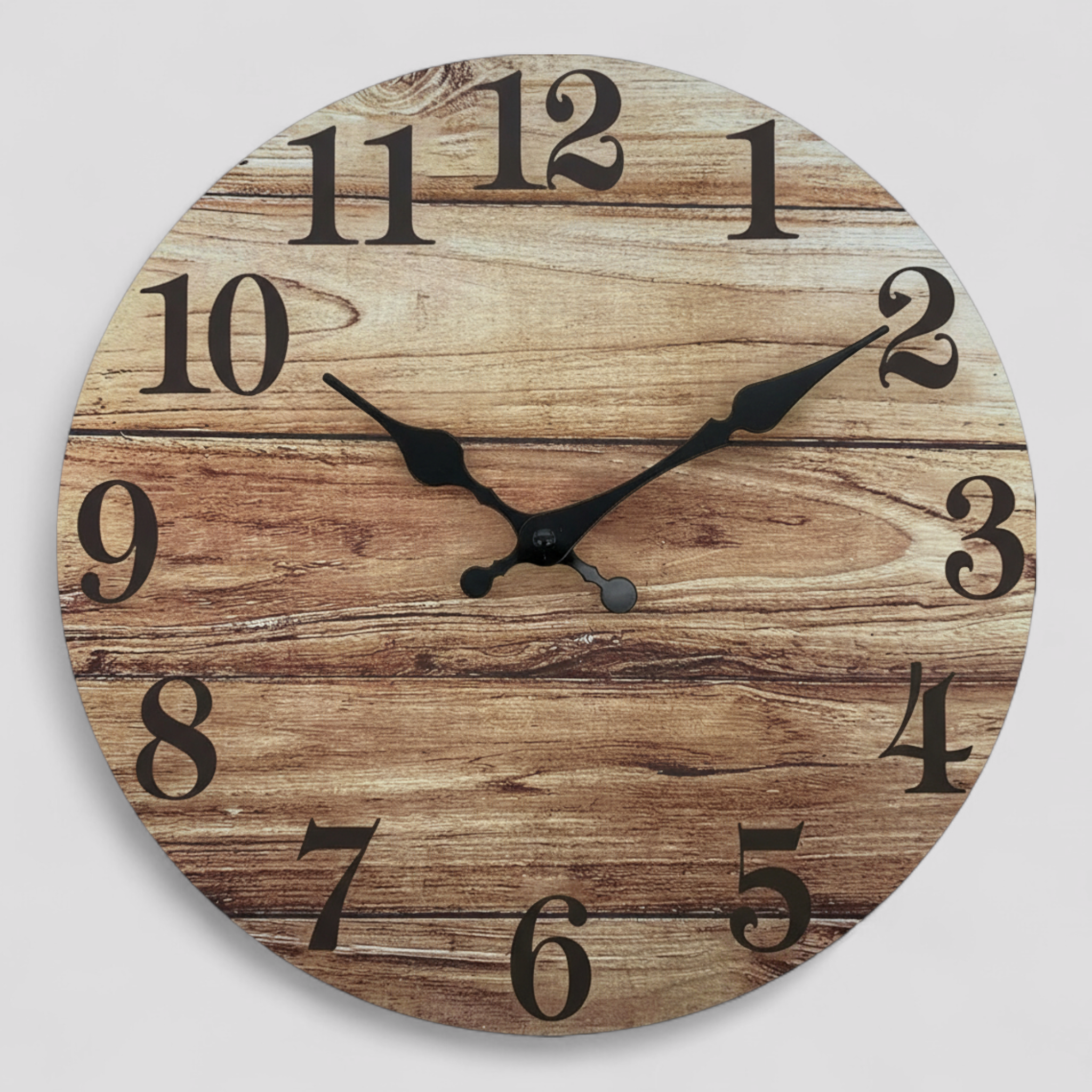 Vintage Wanduhr aus Holz für Wohnzimmer, Schlafzimmer, Küche - Dekorativer Retro-Stil