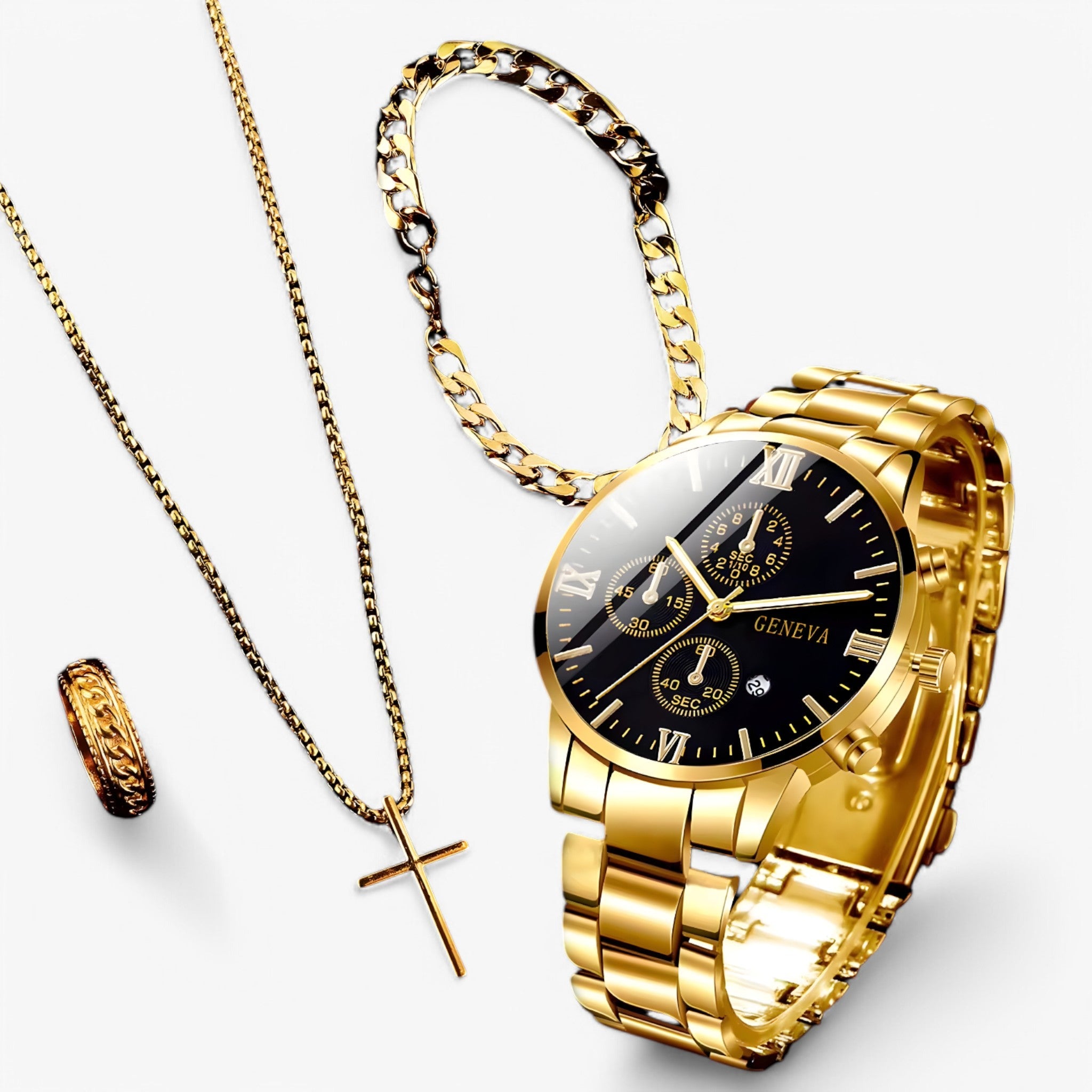 Set di Orecchini e Gioielli Oro Donna - - donna gioielli jerry | set elegante di orecchini e gioielli - €25 orecchini orecchini gioielli - Concept Palermo