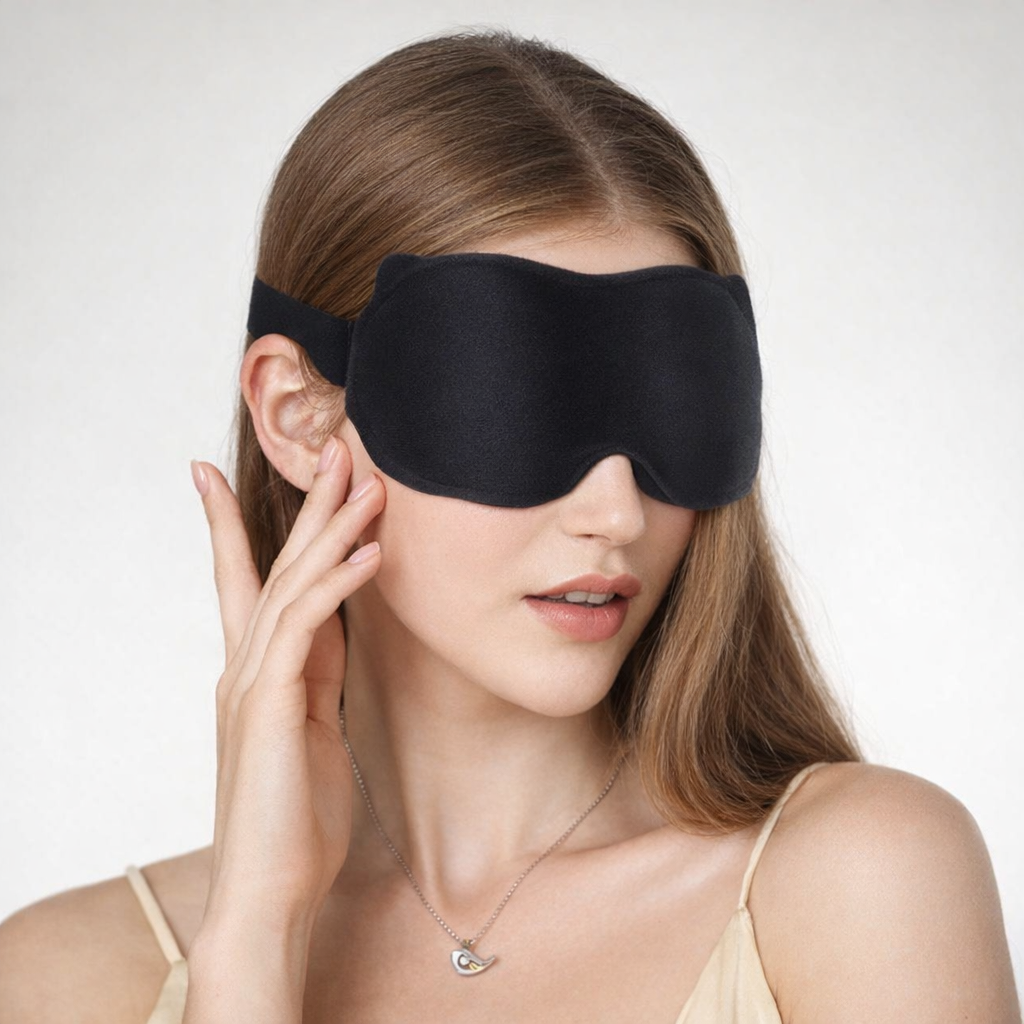 Maschera per dormire 3D regolabile: comfort anti-luce per uomini e donne - - accessoires sommeil aide au sommeil ajustable bloque lumière confort sommeil cross-from-marche-lino-15850700341597 masque masque 3D masque de sommeil masque respirant masque sommeil masque voyage masque yeux masques de sommeil New-google sieste sommeil - Concept Palermo