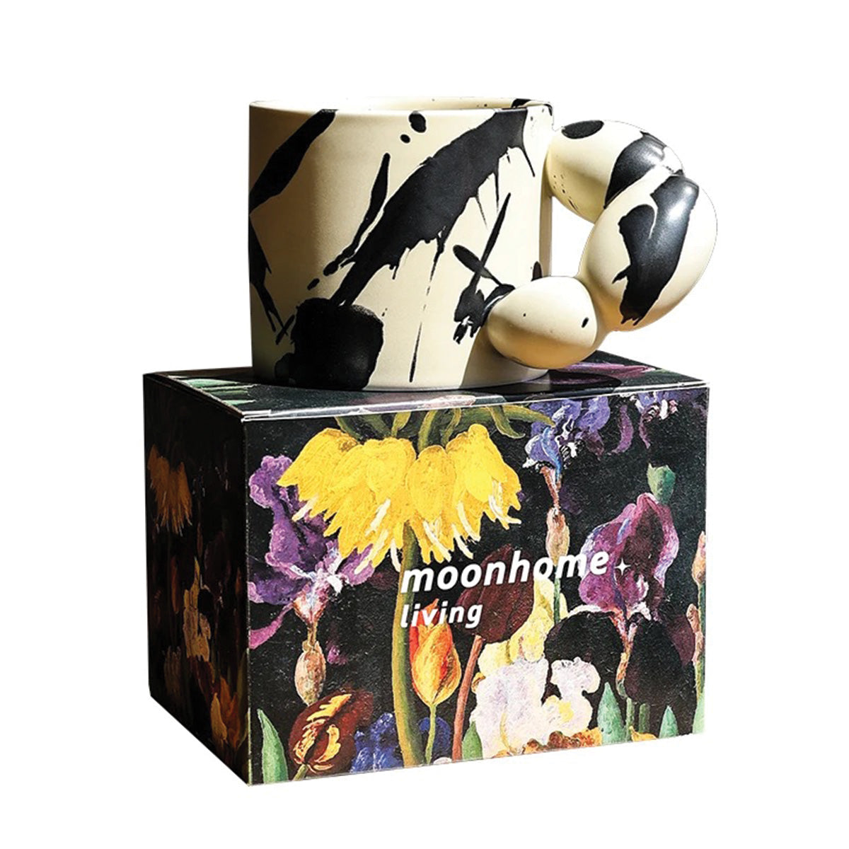 Keramikkrus Livlig Splash Ink Design Artistico Eccezionale, Durevole e per Amanti del Caffè e del Tè Uomo - - amanti artistico caffè Decor design eccezionale home & garden keramikkrus keramikkrus livlig Kitchen Mug Tableware - Concept Palermo