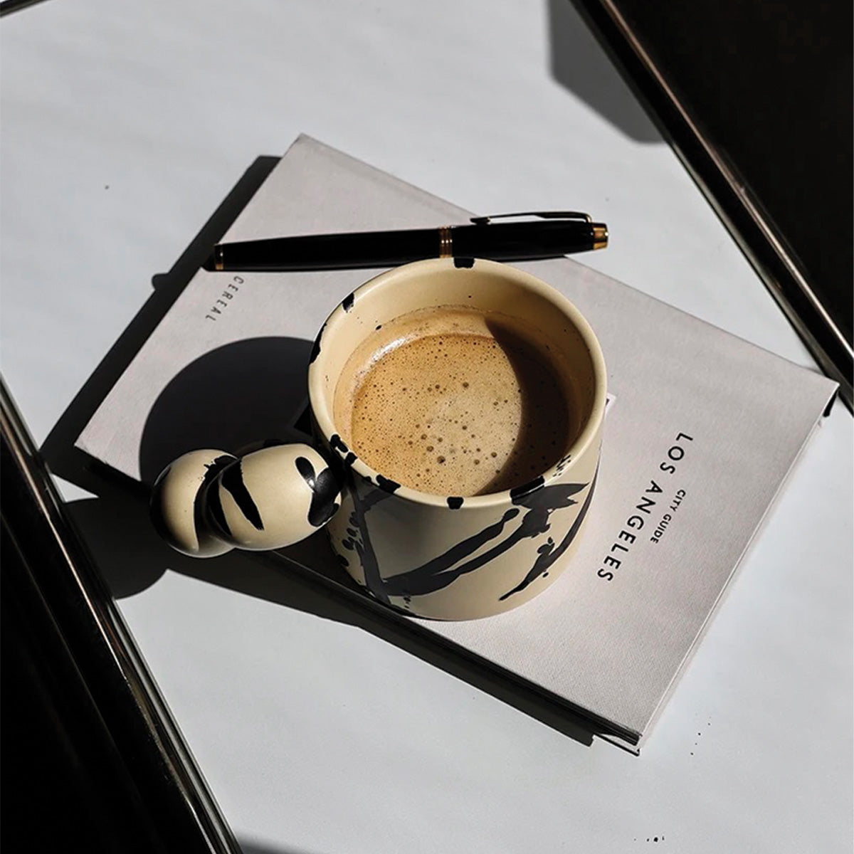 Keramikkrus Livlig Splash Ink Design Artistico Eccezionale, Durevole e per Amanti del Caffè e del Tè Uomo - - amanti artistico caffè Decor design eccezionale home & garden keramikkrus keramikkrus livlig Kitchen Mug Tableware - Concept Palermo