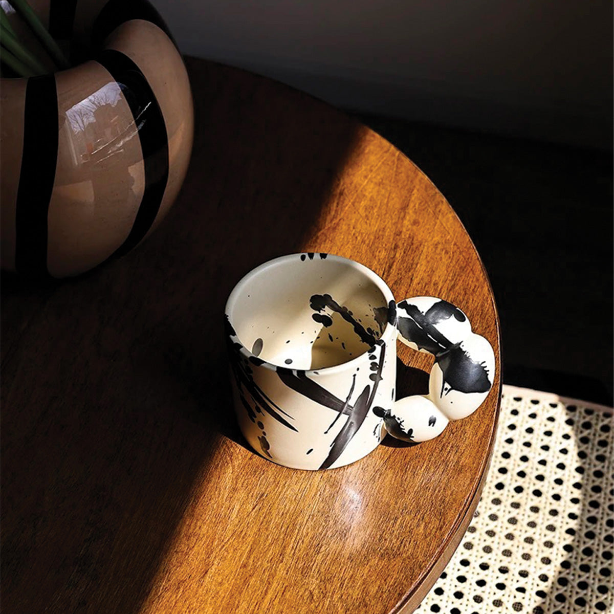 Keramikkrus Livlig Splash Ink Design Artistico Eccezionale, Durevole e per Amanti del Caffè e del Tè Uomo - - amanti artistico caffè Decor design eccezionale home & garden keramikkrus keramikkrus livlig Kitchen Mug Tableware - Concept Palermo