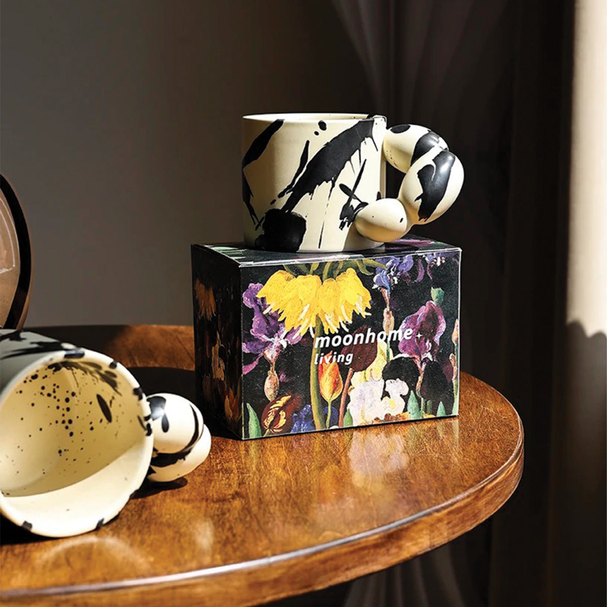 Keramikkrus Livlig Splash Ink Design Artistico Eccezionale, Durevole e per Amanti del Caffè e del Tè Uomo - - amanti artistico caffè Decor design eccezionale home & garden keramikkrus keramikkrus livlig Kitchen Mug Tableware - Concept Palermo