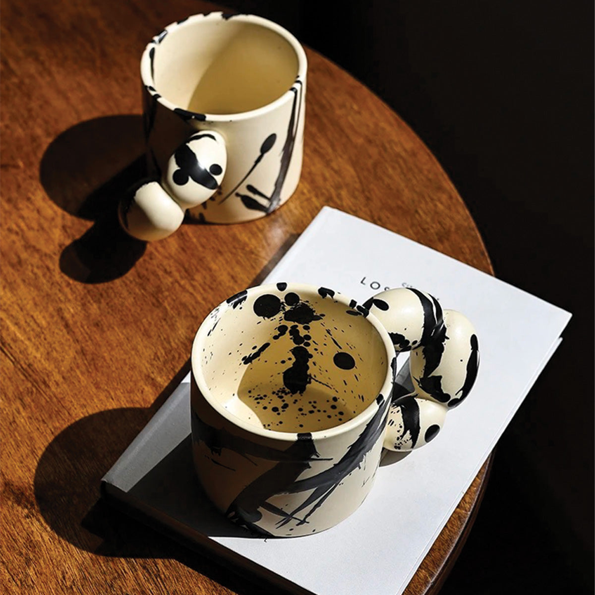 Keramikkrus Livlig Splash Ink Design Artistico Eccezionale, Durevole e per Amanti del Caffè e del Tè Uomo - - amanti artistico caffè Decor design eccezionale home & garden keramikkrus keramikkrus livlig Kitchen Mug Tableware - Concept Palermo
