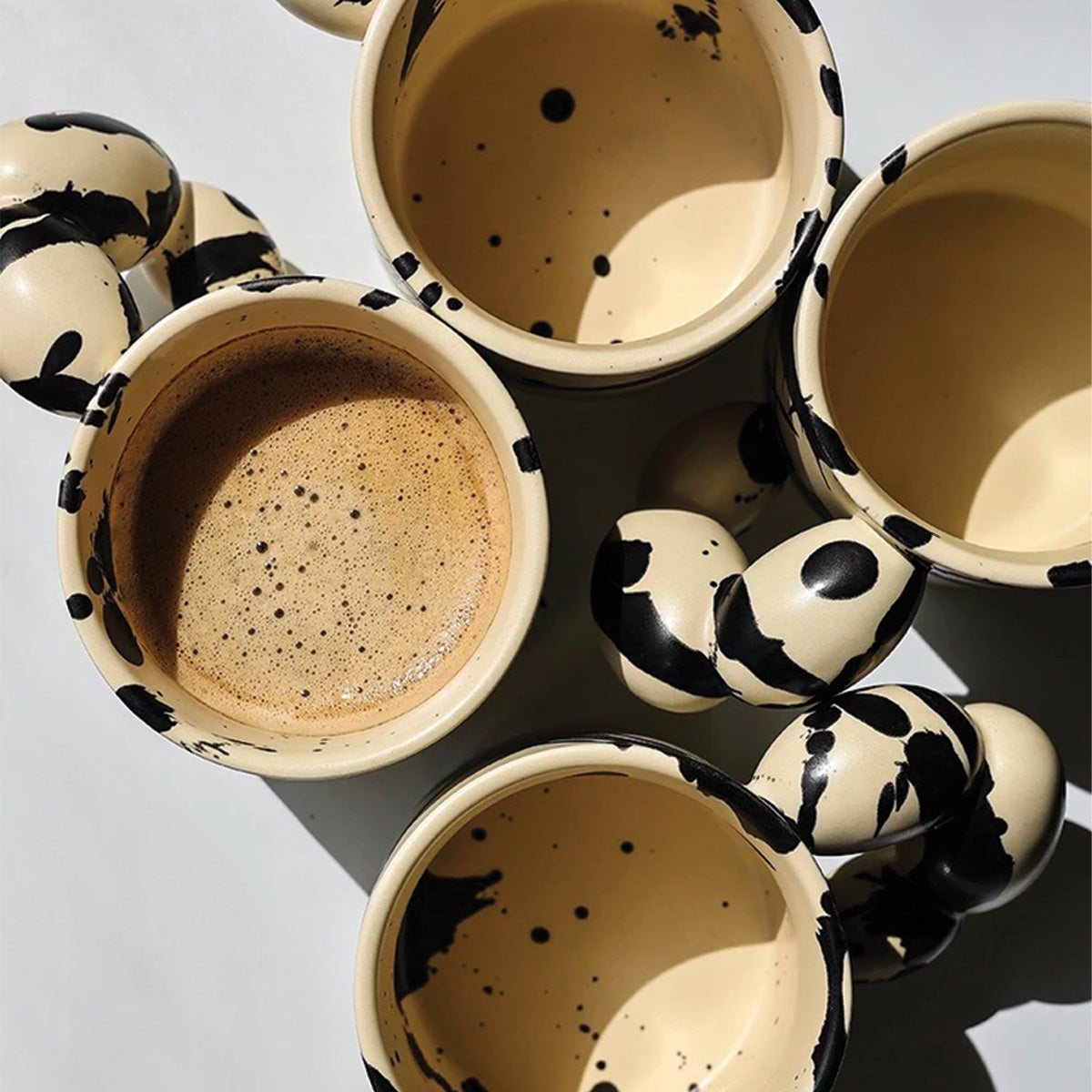 Keramikkrus Livlig Splash Ink Design Artistico Eccezionale, Durevole e per Amanti del Caffè e del Tè Uomo - - amanti artistico caffè Decor design eccezionale home & garden keramikkrus keramikkrus livlig Kitchen Mug Tableware - Concept Palermo