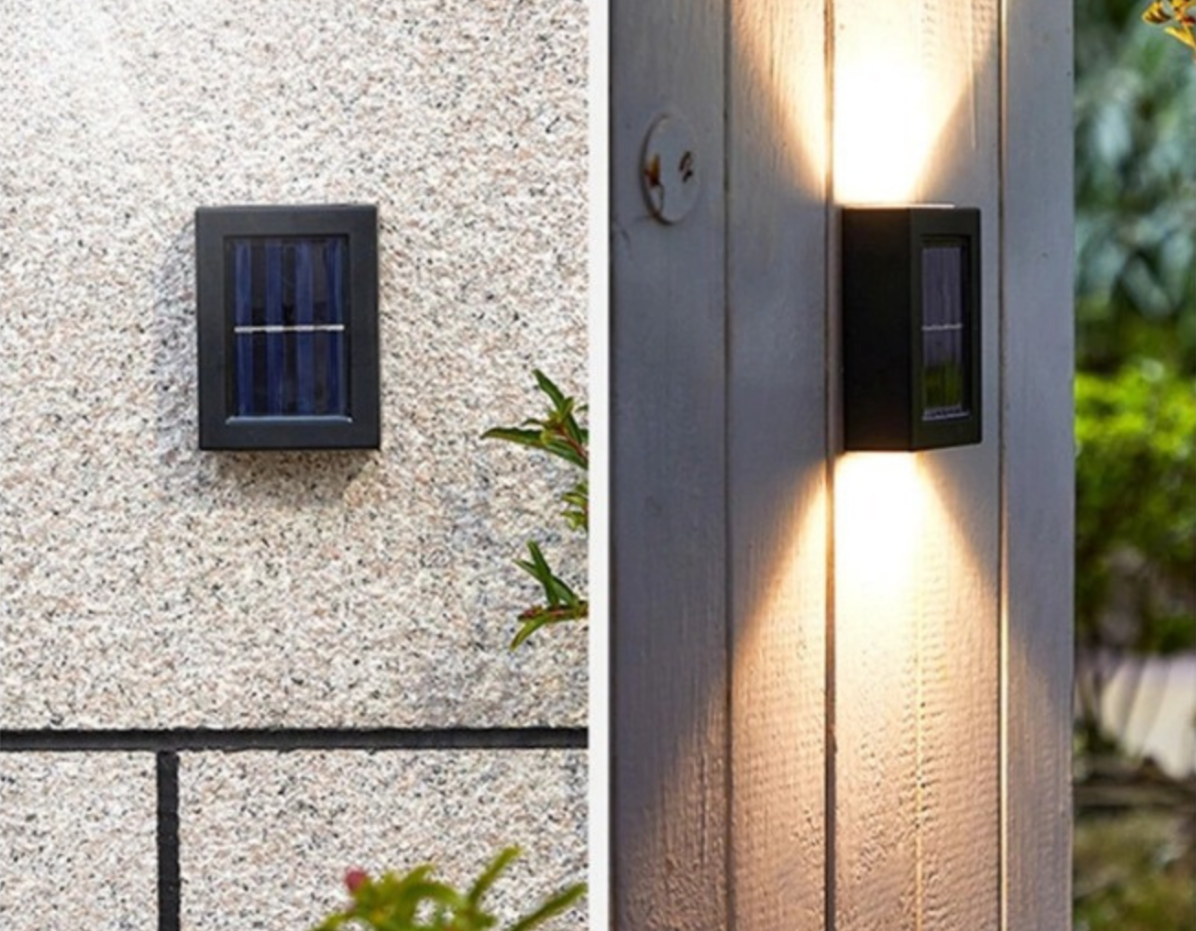 Langattomat Deluxe-aurinkokäyttöiset LED-seinävalaisimet - tehokas valaistus ulkoseinillesi