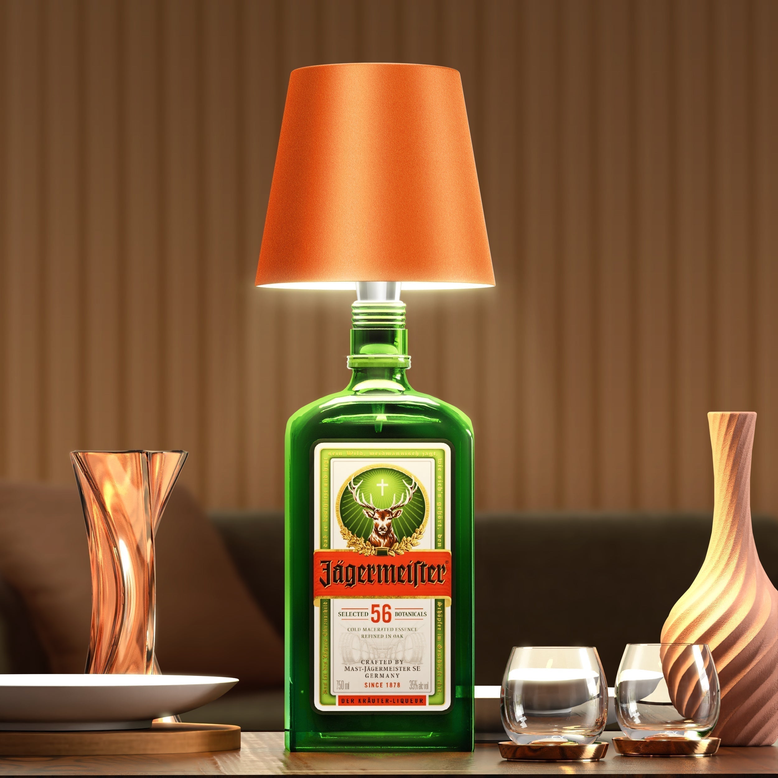 ARIA - Lampada Senza Fili a Forma di Bottiglia - Illuminazione Portatile - - aria bottiglia fili forma home & garden illuminazione lampada P2 portatile - Concept Palermo