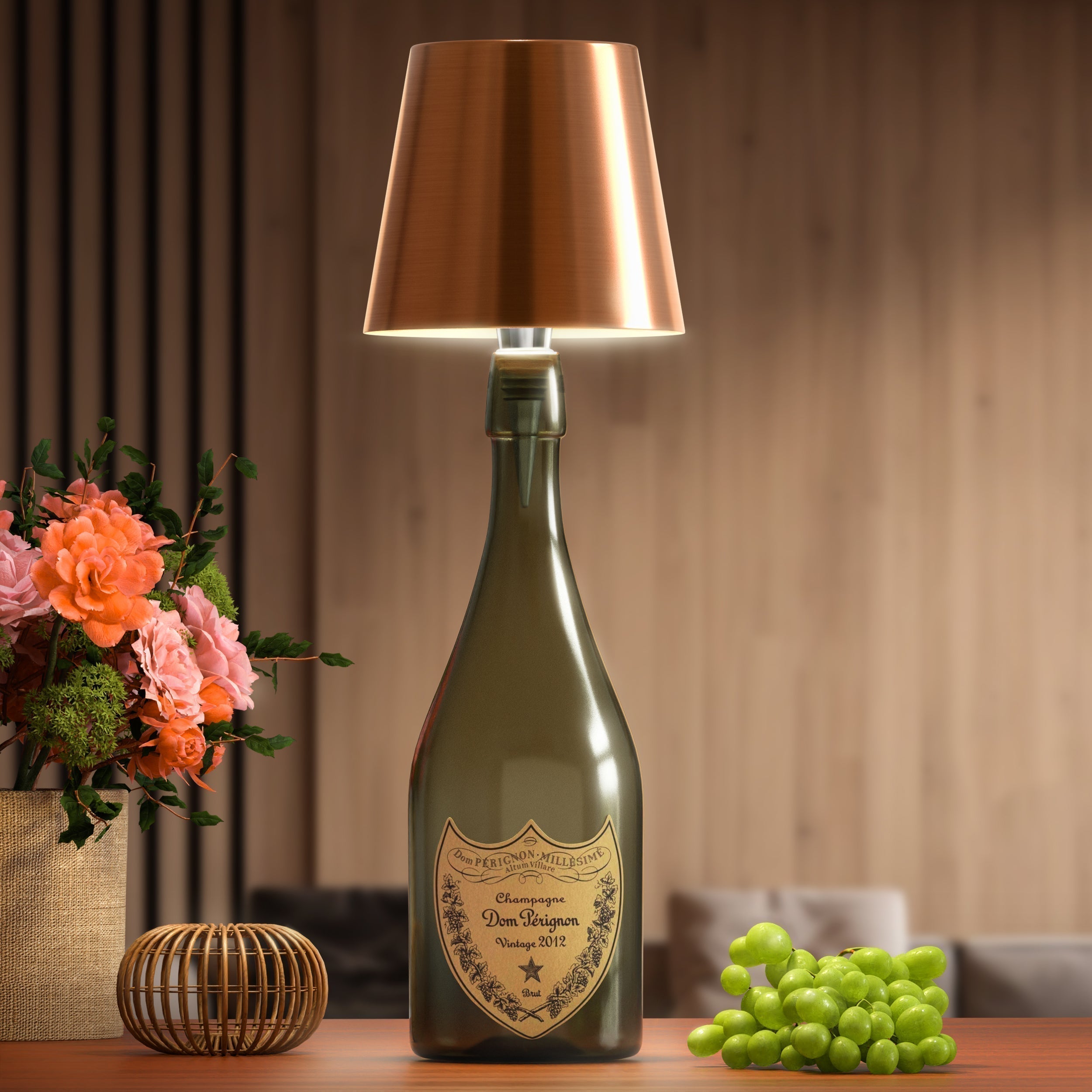 ARIA - Lampada Senza Fili a Forma di Bottiglia - Illuminazione Portatile - - aria bottiglia fili forma home & garden illuminazione lampada P2 portatile - Concept Palermo