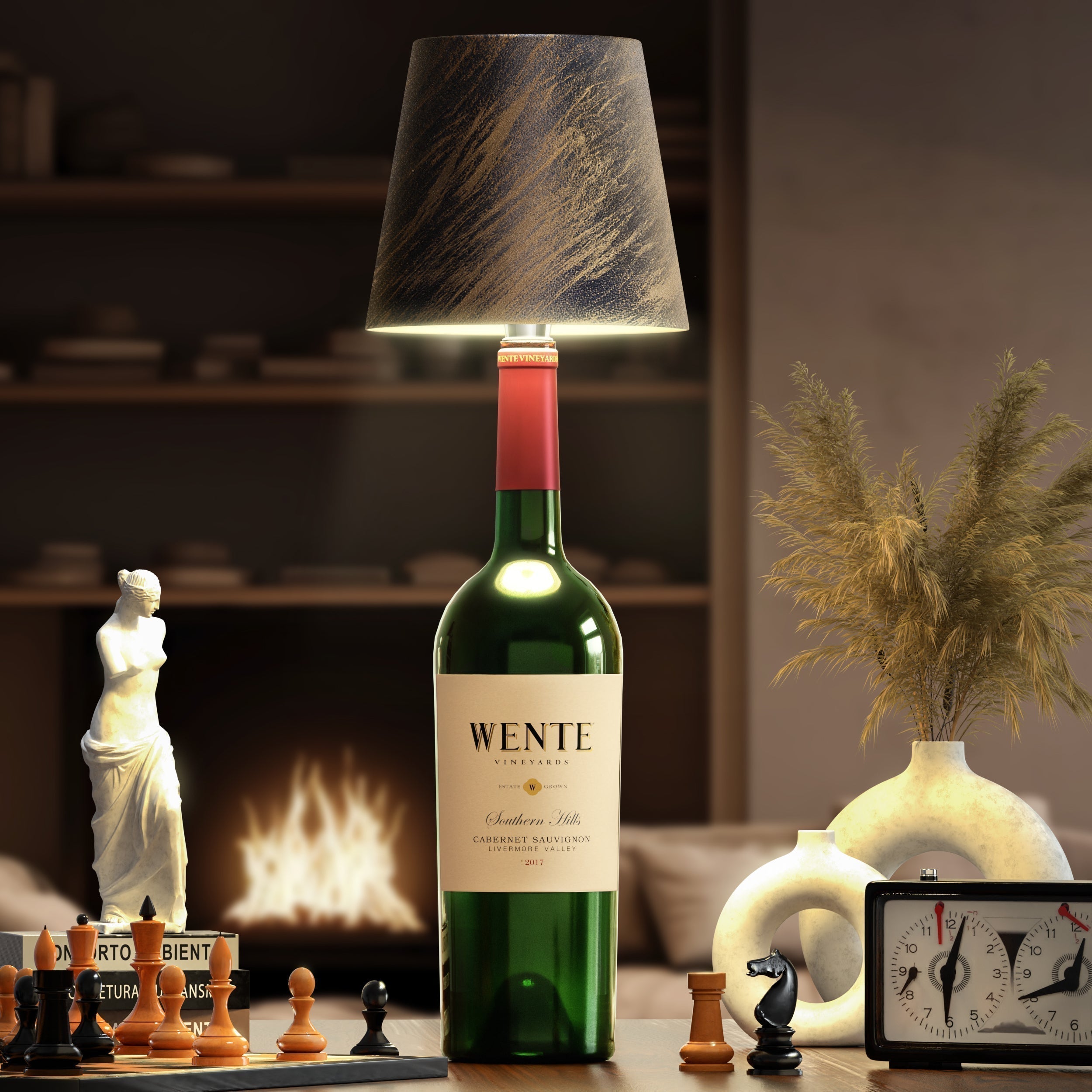 ARIA - Lampada Senza Fili a Forma di Bottiglia - Illuminazione Portatile - - aria bottiglia fili forma home & garden illuminazione lampada P2 portatile - Concept Palermo