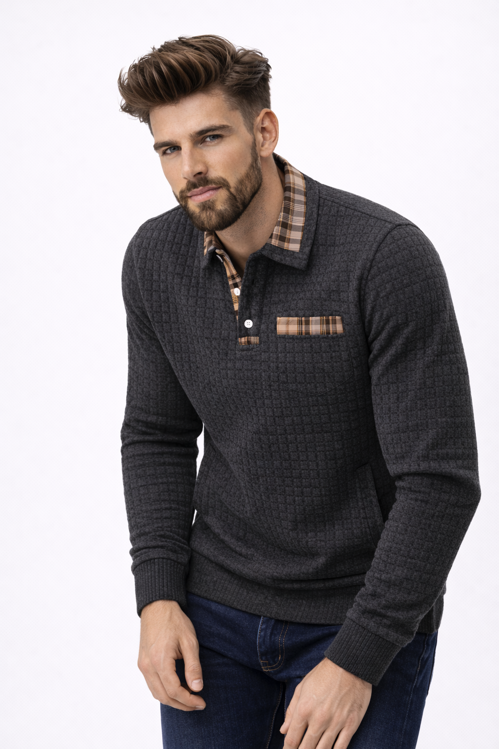 Polo da Uomo in Cotone Casual per l'Estate - Traspirante & Confortevole