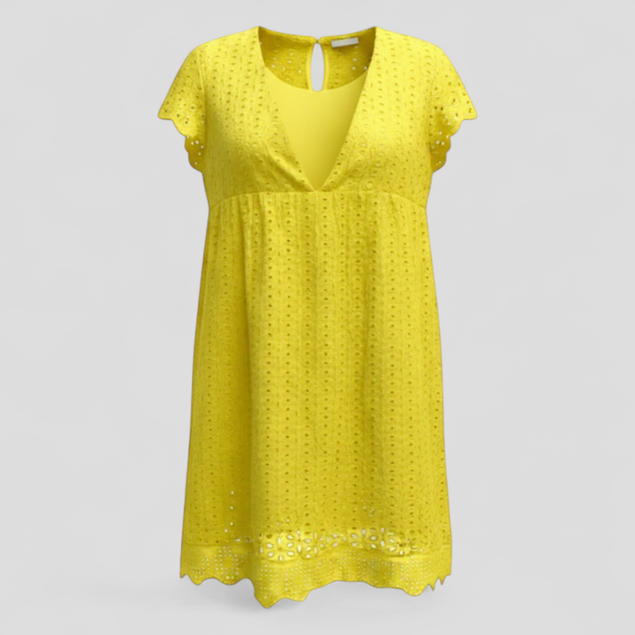 Vestido de verano cómodo para mujer en lino transpirable, vestido casual ligero para vacaciones