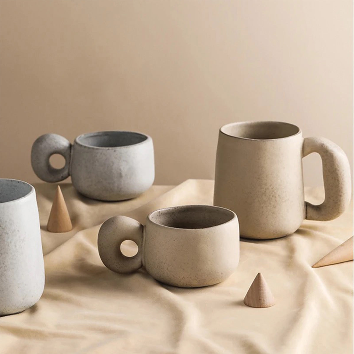 Bicchieri in Ceramica con Pietre Louv Fatto a Mano Unici - - bicchieri bicchieri ceramica ceramica Ceramics fatto home & garden Kitchen louv mano pietre - Concept Palermo