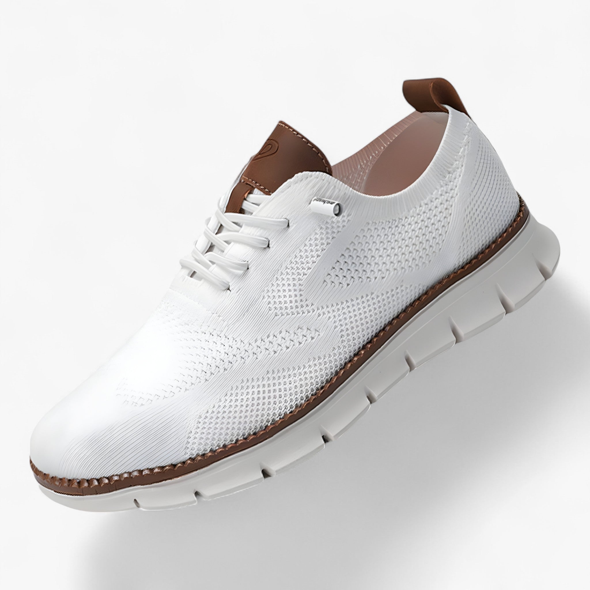 Scarpe Uomo Traspiranti Ultracomfort Leggere Casual Eleganti - Bianco - Ademend en lichtgewicht schoenen adult Antislip en duurzame zool Business-casual schoenen Comfortabele Herenschoenen Flexibele en ergonomische schoenen male Memory Foam voetbed Modebewuste herenschoenen Premium leren sneakers scarpe scarpe uomo Schokabsorberende schoenen shoes Stijlvolle casual herenschoenen traspiranti ultracomfortevoli uomo - Concept Palermo
