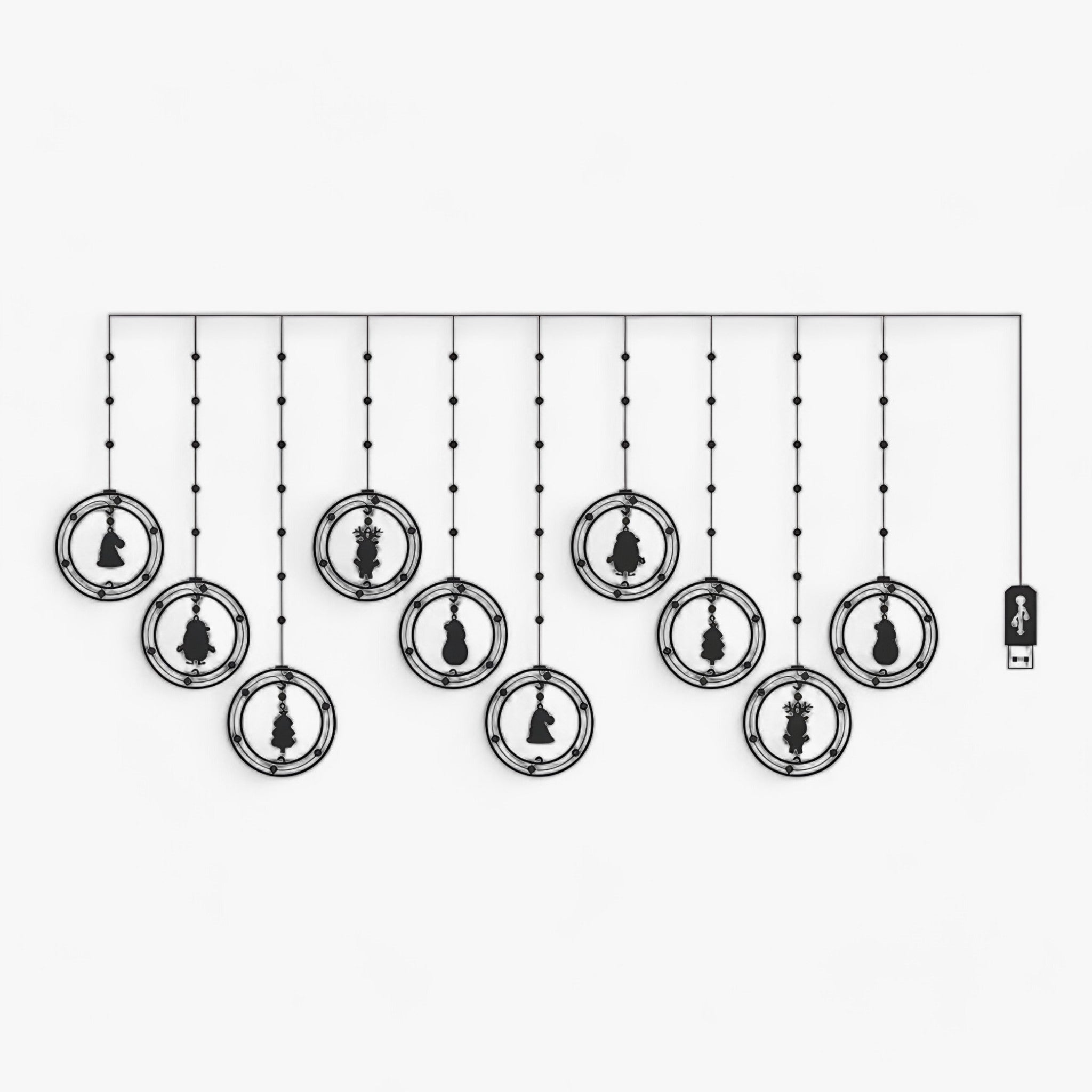 Luci di Natale da Esterno LED Decorativi - - atmosfera magica decorativi decorazioni festive decorazioni invernali esterno festività illuminazione natalizia illuminazione stagionale interno ed esterno lampade decorative luci luci LED luci natale lucine natalizie natale risparmio energetico - Concept Palermo