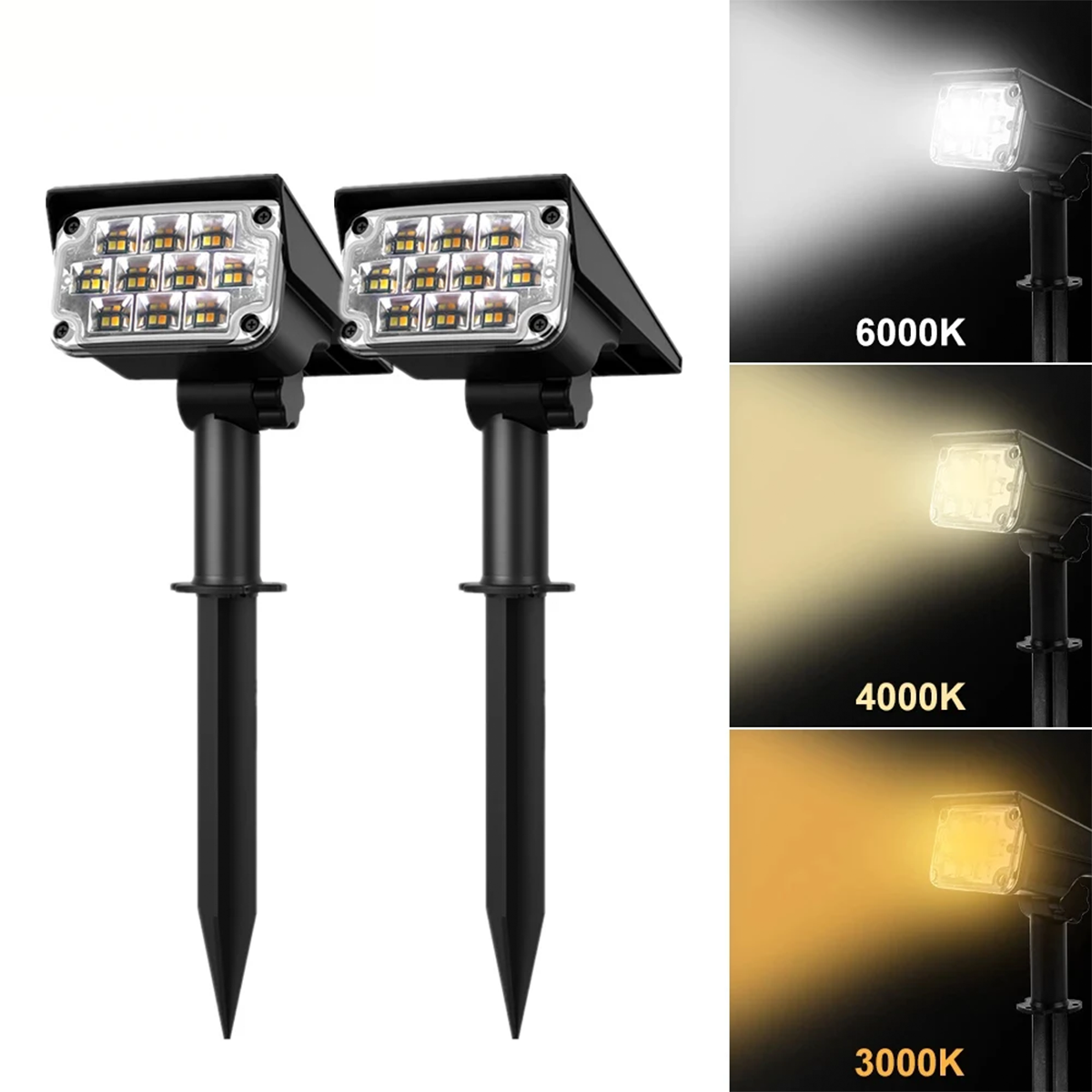 Faretto da Giardino LED Solare senza Fili di Lusso per un'Atmosfera Magica all'Aperto - - aperto atmosfera faretto faretto giardino fili giardino home & garden magica Outdoor lamps Solar lamps Wireless lamps - Concept Palermo
