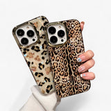 Aurora Leopard Shell oorkapjes voor heren