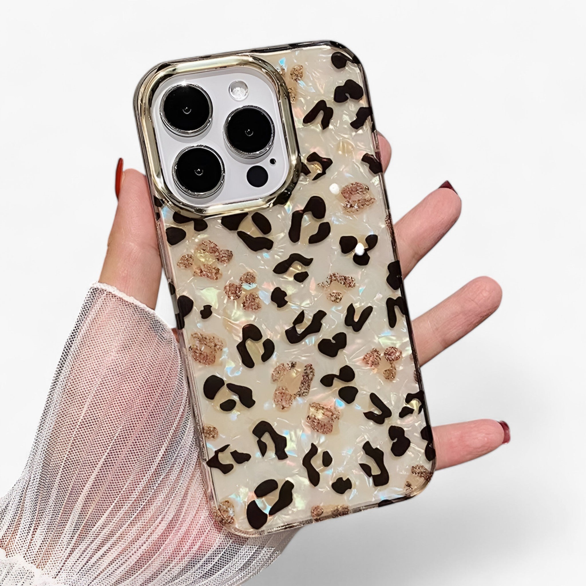 Copri auricolari Aurora Leopard Shell Uomo - 1 - auricolari aurora copri copri auricolari Fashion Phone Case gadgets leopard phone case shell uomo - Concept Palermo