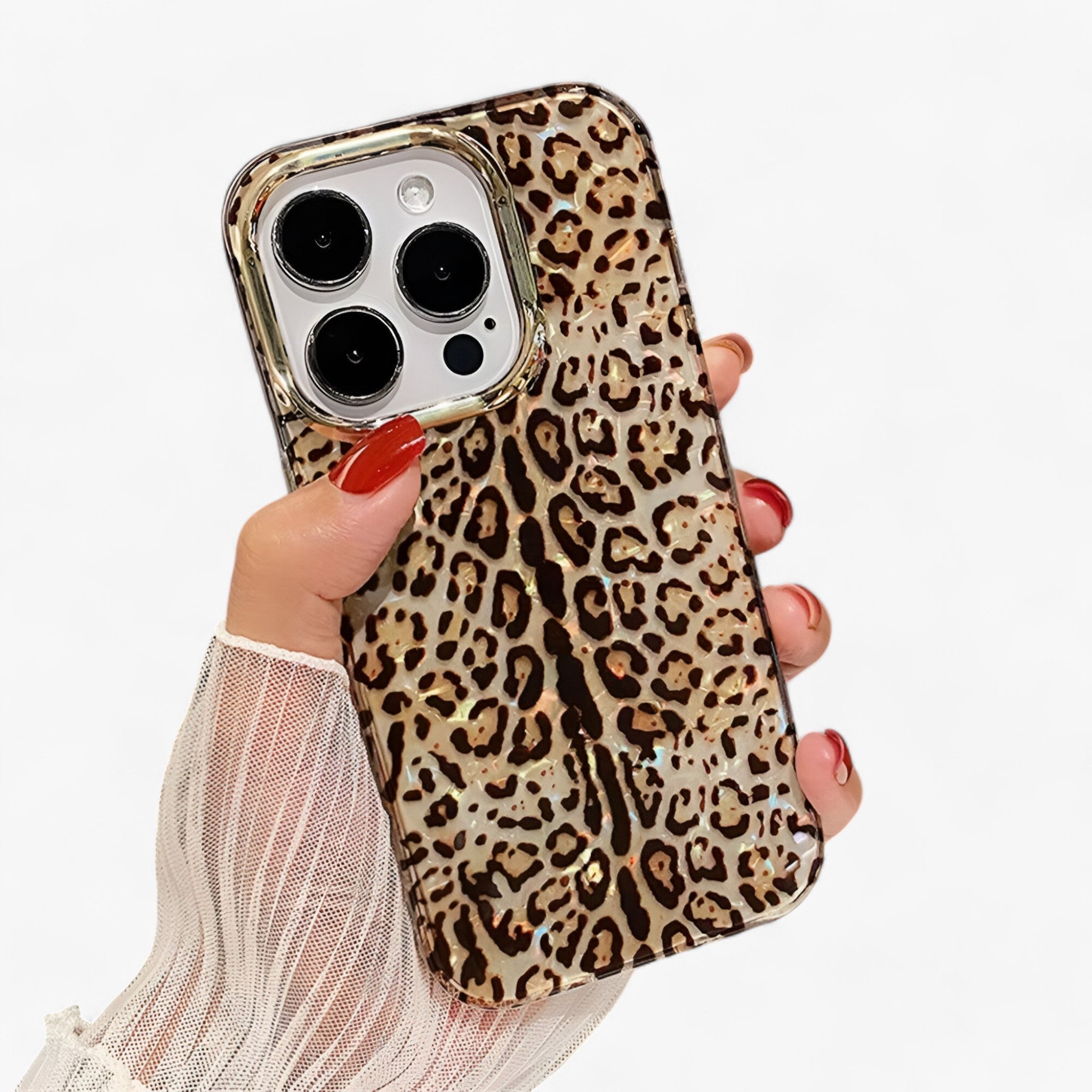 Copri auricolari Aurora Leopard Shell Uomo - 2 - auricolari aurora copri copri auricolari Fashion Phone Case gadgets leopard phone case shell uomo - Concept Palermo