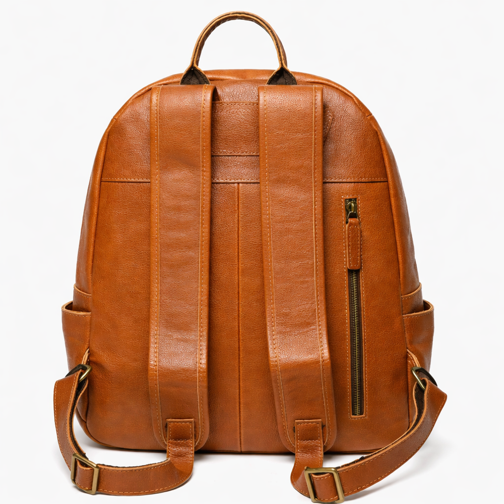 Zaino Uomo in Vera Pelle Nera per Laptop 15.6" - Spazioso e Impermeabile - - bag bags laptop Leather Bag luxe luxe zaino mens bag pelle spazioso uomo zaino - Concept Palermo