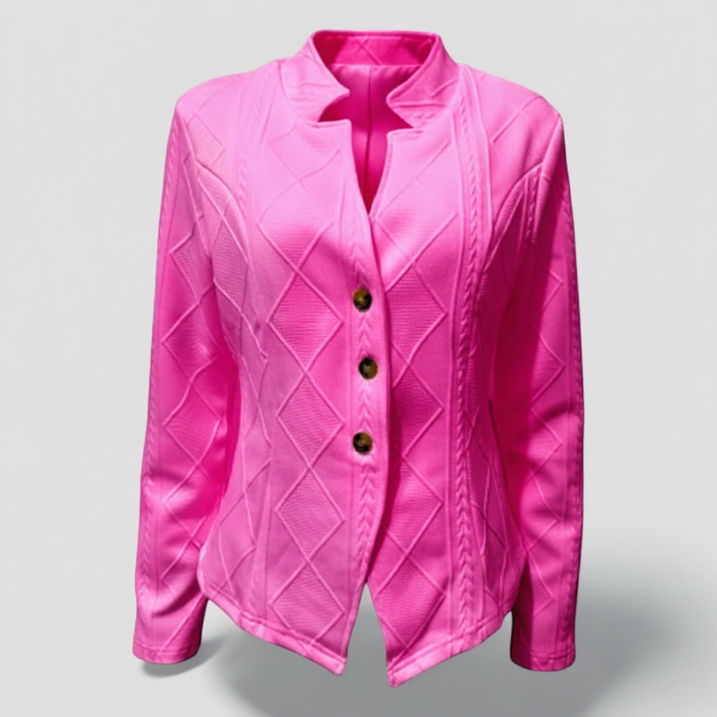 Camicia a Maniche Lunghe Pelle - Rosa - camicia camicia maniche lunghe maniche pelle women's coats & jackets - Concept Palermo