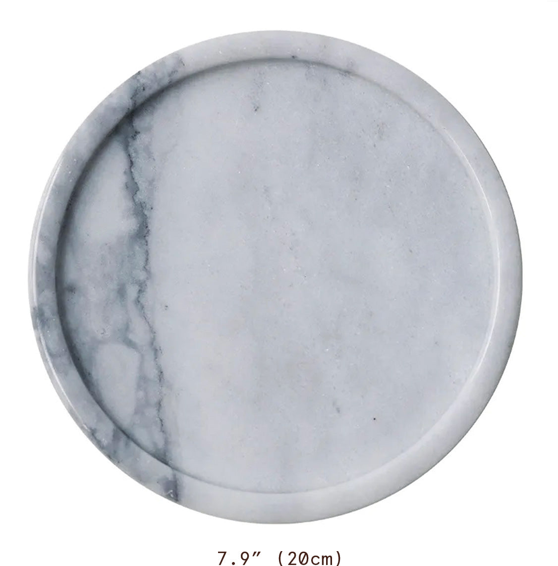 Piatto Rotondo in Marmo Squisito Qualità per Composizioni da Tavolo - Grande Bianco - composizioni Decor home & garden Kitchen marmo piatto piatto rotondo qualità rotondo squisito Tableware - Concept Palermo