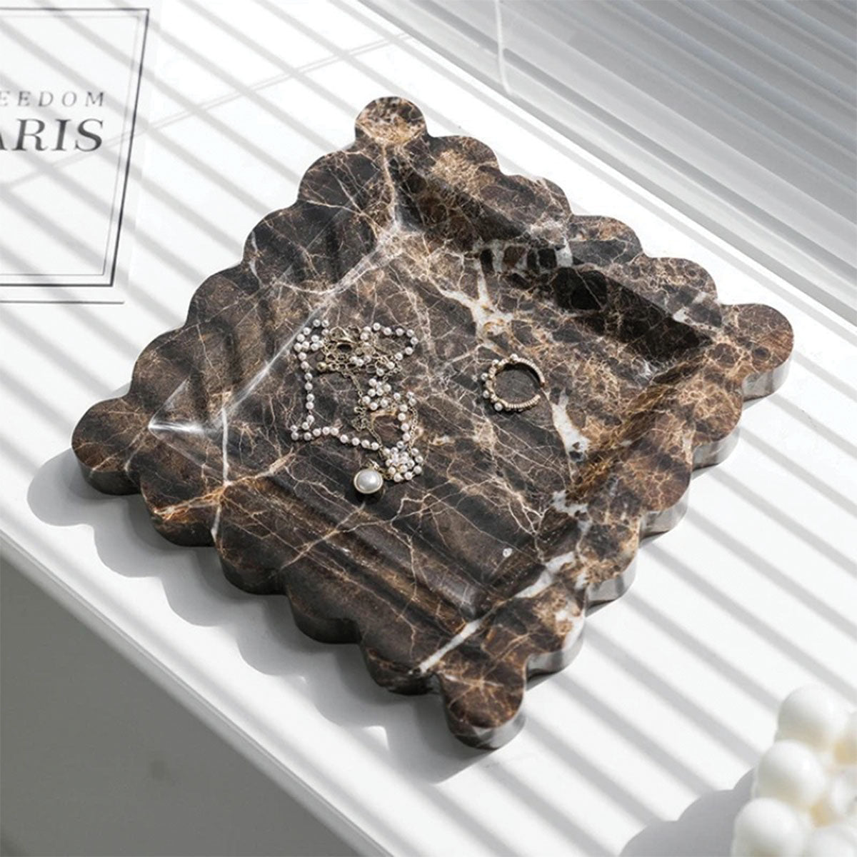 Marmorfade con Bordo Ondulato Collezione di Servizio in Pietra Uomo - - bordo collezione Decor home & garden Kitchen marmorfade marmorfade bordo ondulato pietra servizio - Concept Palermo