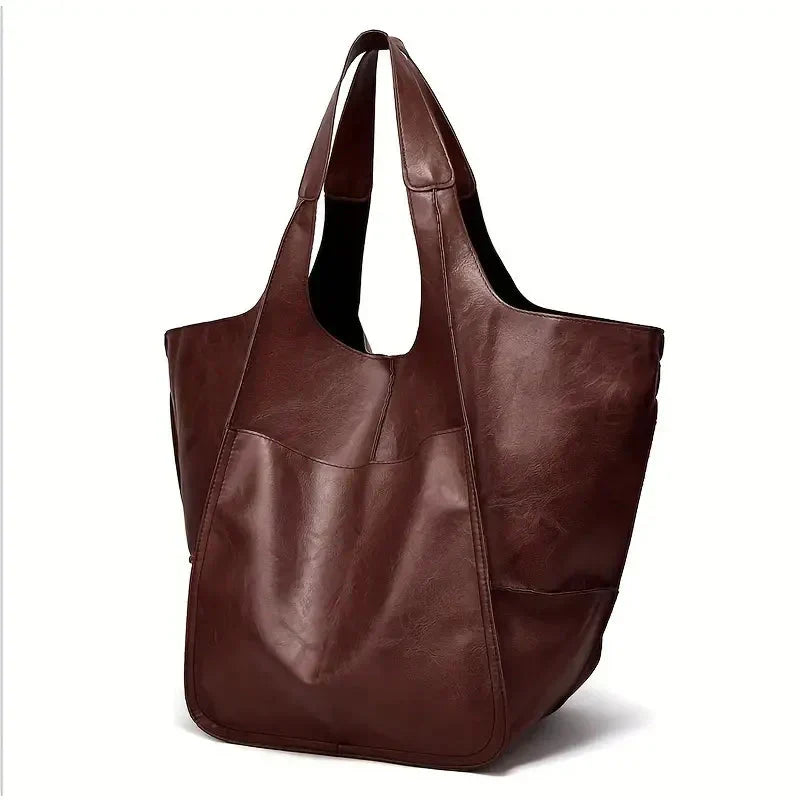 Borsa a spalla Marianne Borsa tote grande in morbida pelle PU Donna - Cachi scuro - bags borsa borsa spalla donna feed-agegroup-adult feed-cond-new feed-gender-female feed-gpc-166 feed-sizetype-regular marianne morbida pelle spalla women bags - Concept Palermo