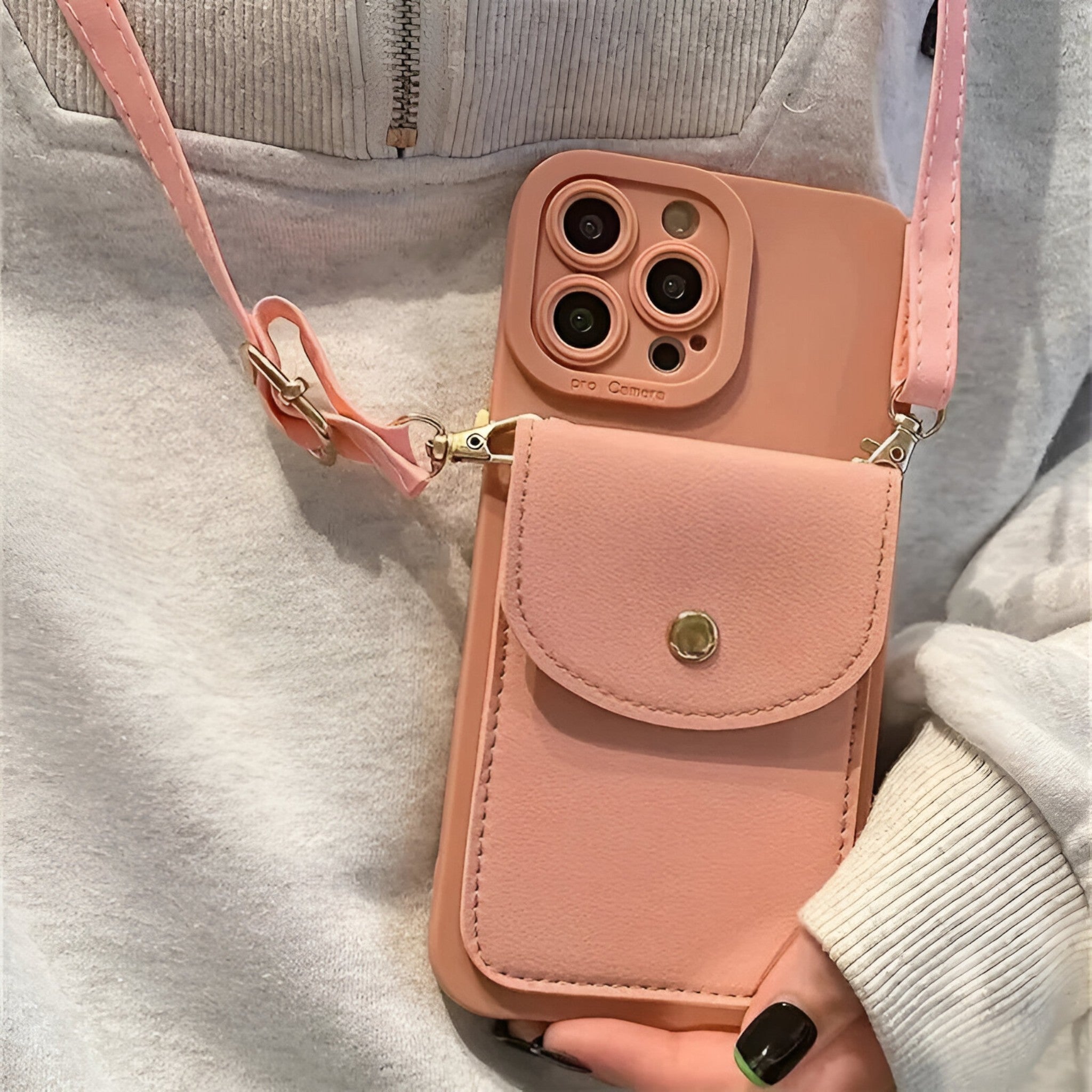 Custodia per Telefono Marissa Portafoglio a tracolla con cinghia Uomo - Rosa - cinghia custodia custodia telefono Fashion Phone Case gadgets iPhone case marissa phone wallet portafoglio telefono tracolla - Concept Palermo