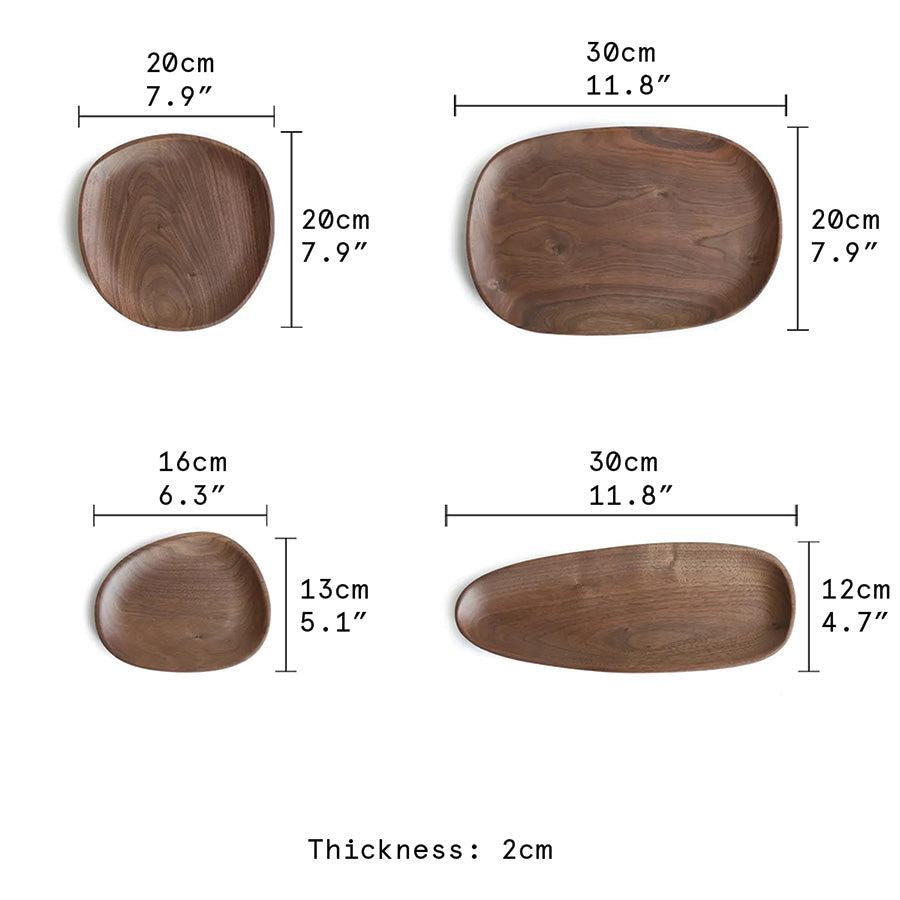 Piatti in Noce e Acacia Servizio da Tavola in Legno per Intrattenimento Stile - - acacia Decor home & garden intrattenimento Kitchen legno noce piatti piatti noce servizio Tableware - Concept Palermo