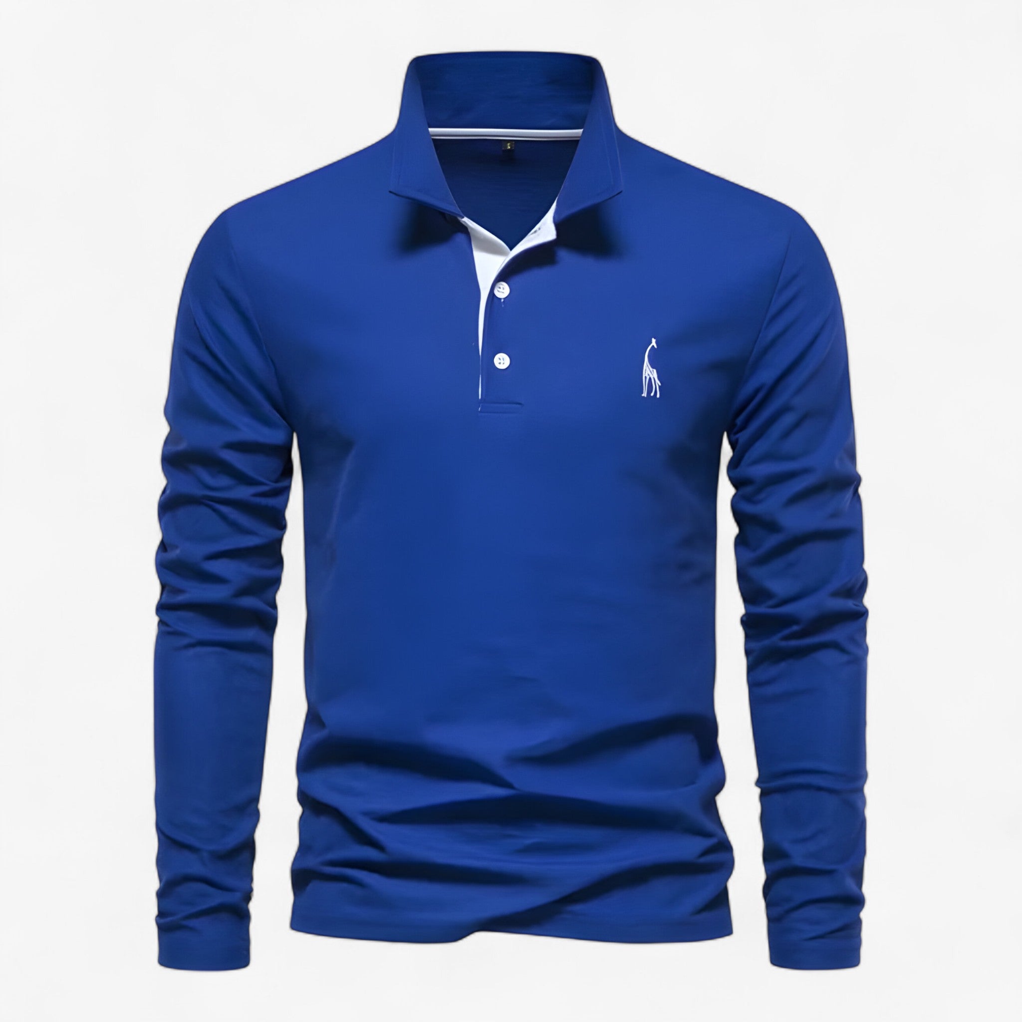 Camicia Polo a Manica Lunga – Stile Classico e Comfort Quotidiano - Blå - allsidig poloskjorte camicia camicia polo comfort elegant poloskjorte Frank poloskjorte jeans eller chinos kvalitetsplagg langermet poloskjorte lett å style lunga manica mann men's top clothes moderne poloskjorte polert look polo quotidiano - Concept Palermo