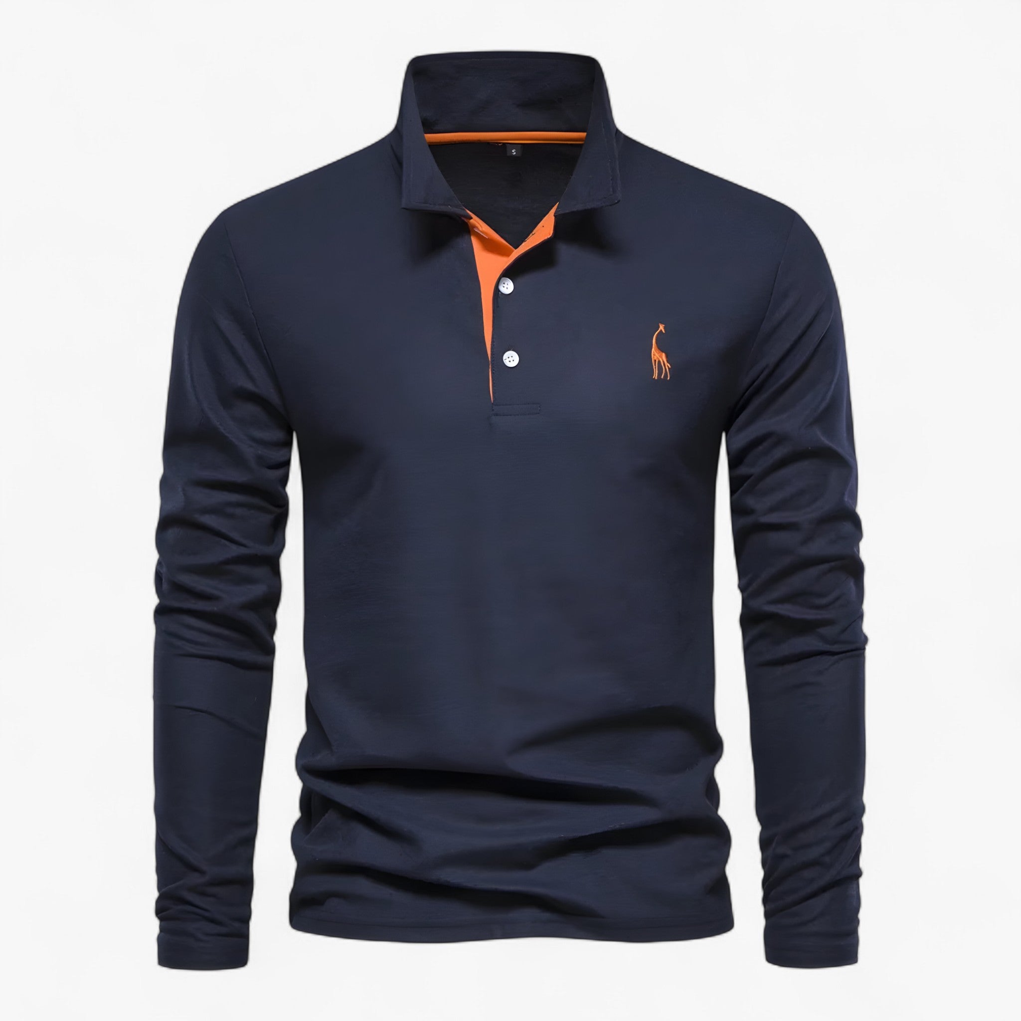 Camicia Polo a Manica Lunga – Stile Classico e Comfort Quotidiano - Marineblå - allsidig poloskjorte camicia camicia polo comfort elegant poloskjorte Frank poloskjorte jeans eller chinos kvalitetsplagg langermet poloskjorte lett å style lunga manica mann men's top clothes moderne poloskjorte polert look polo quotidiano - Concept Palermo