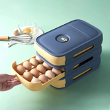 Automatische Rollende Eieren Dispenser™ met Glijbaan, Ruimtebesparend voor Koelkast (1+1)