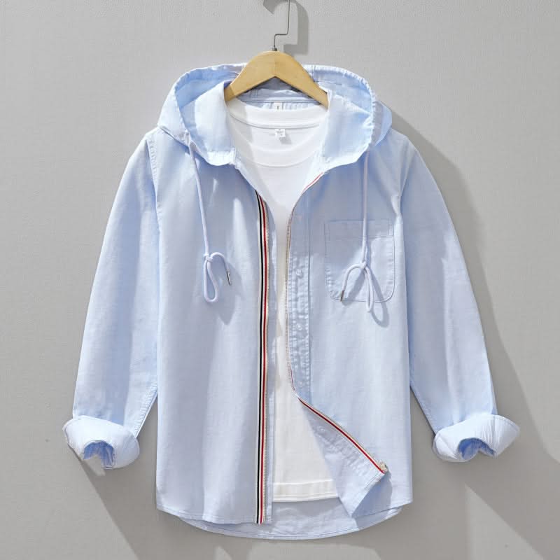 Maglia Cappuccio Misto Lino - Leggera, Traspirante Unisex